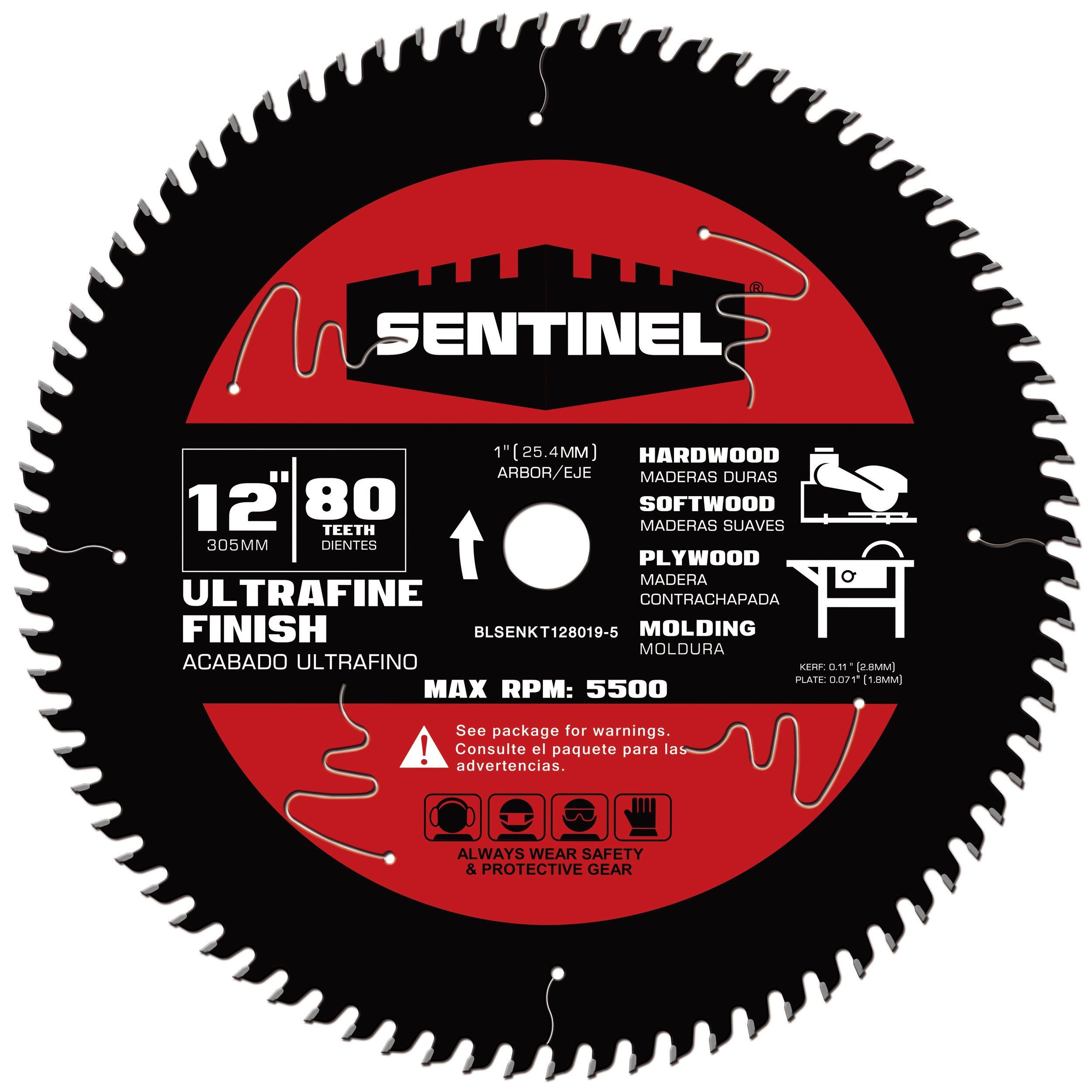 Sentinel 12in. 80T Wood Blade