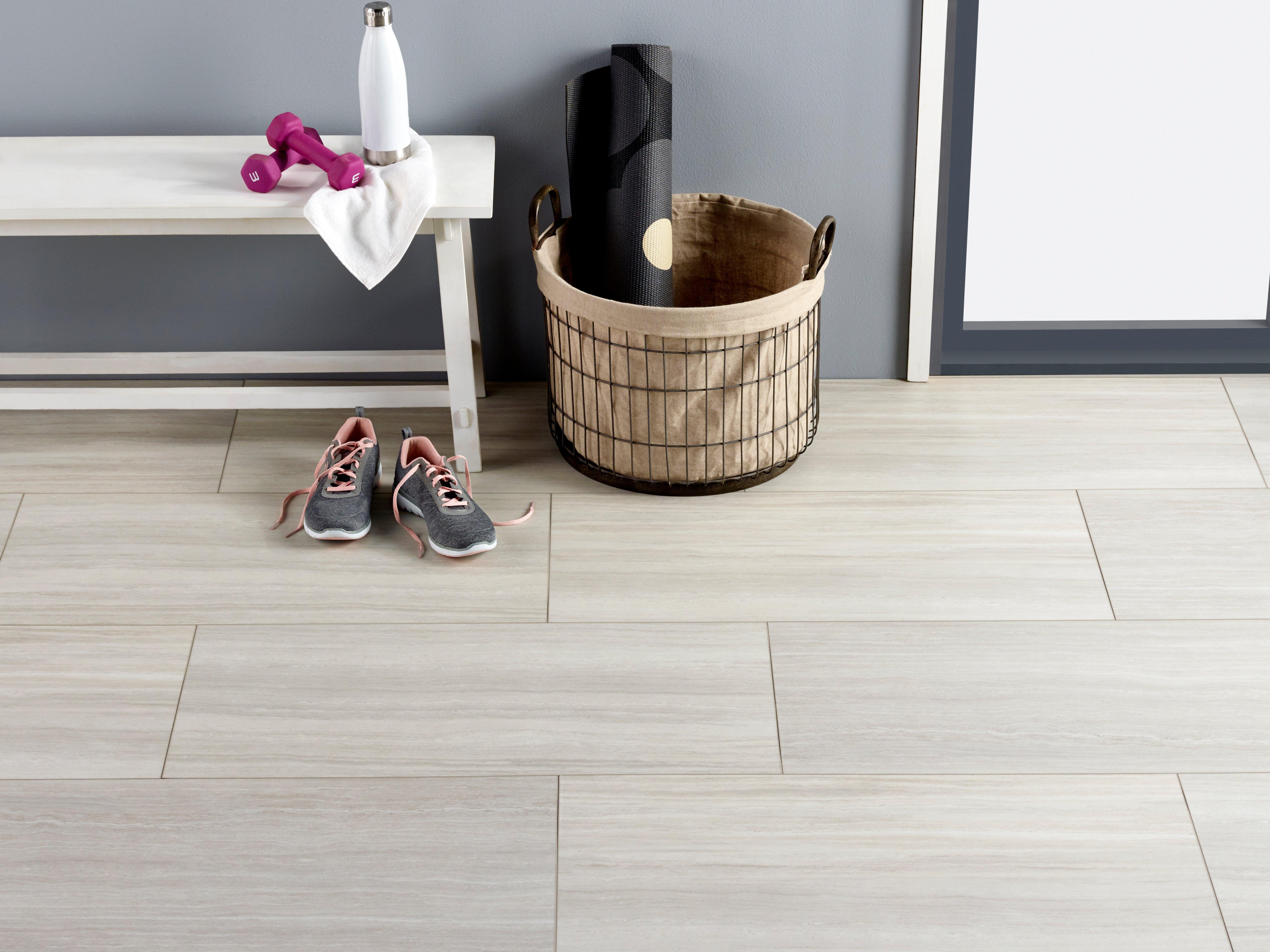 white vinyl flooring