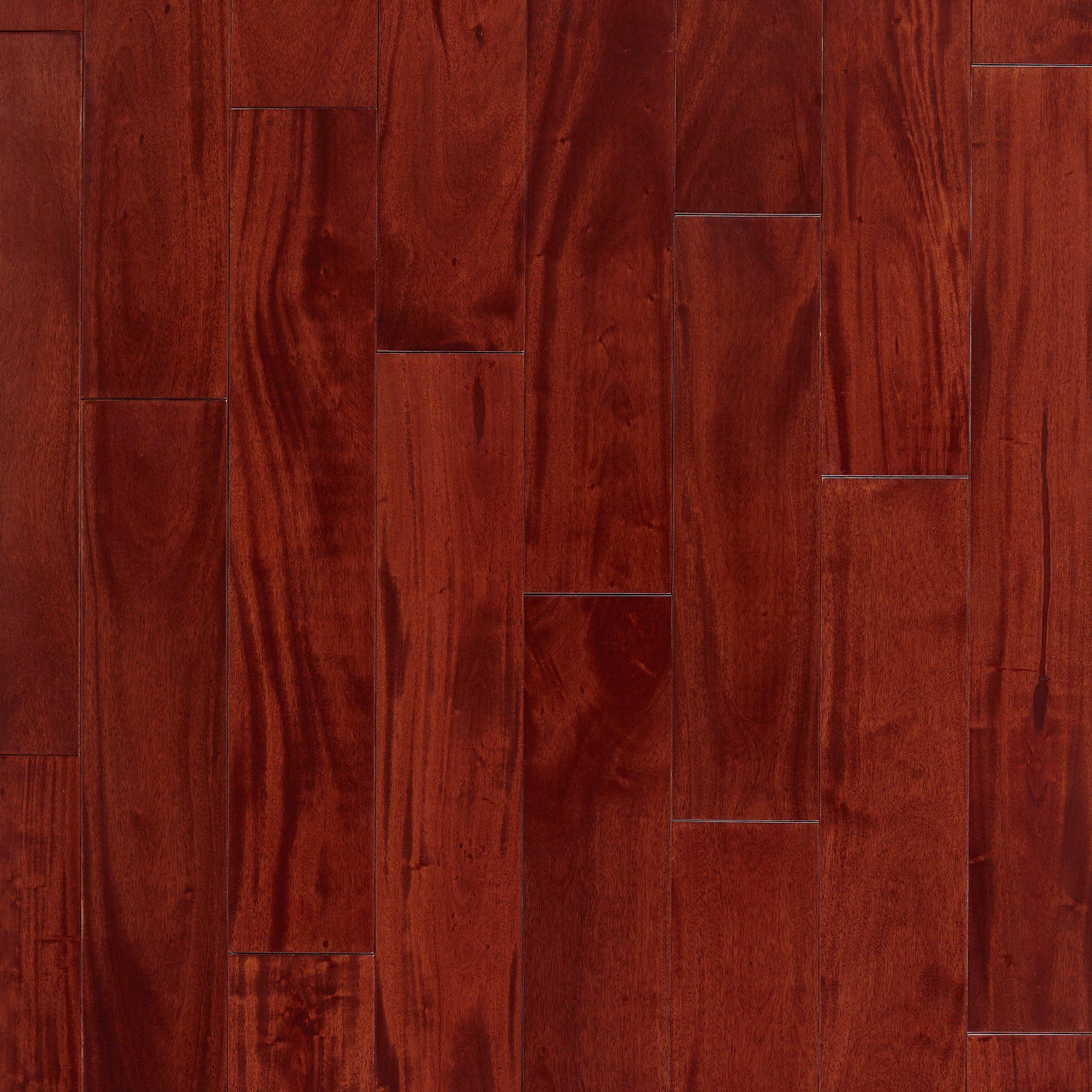 Mahogany Smooth Solid Hardwood Floor, Red Mahogany Hardwood Flooring