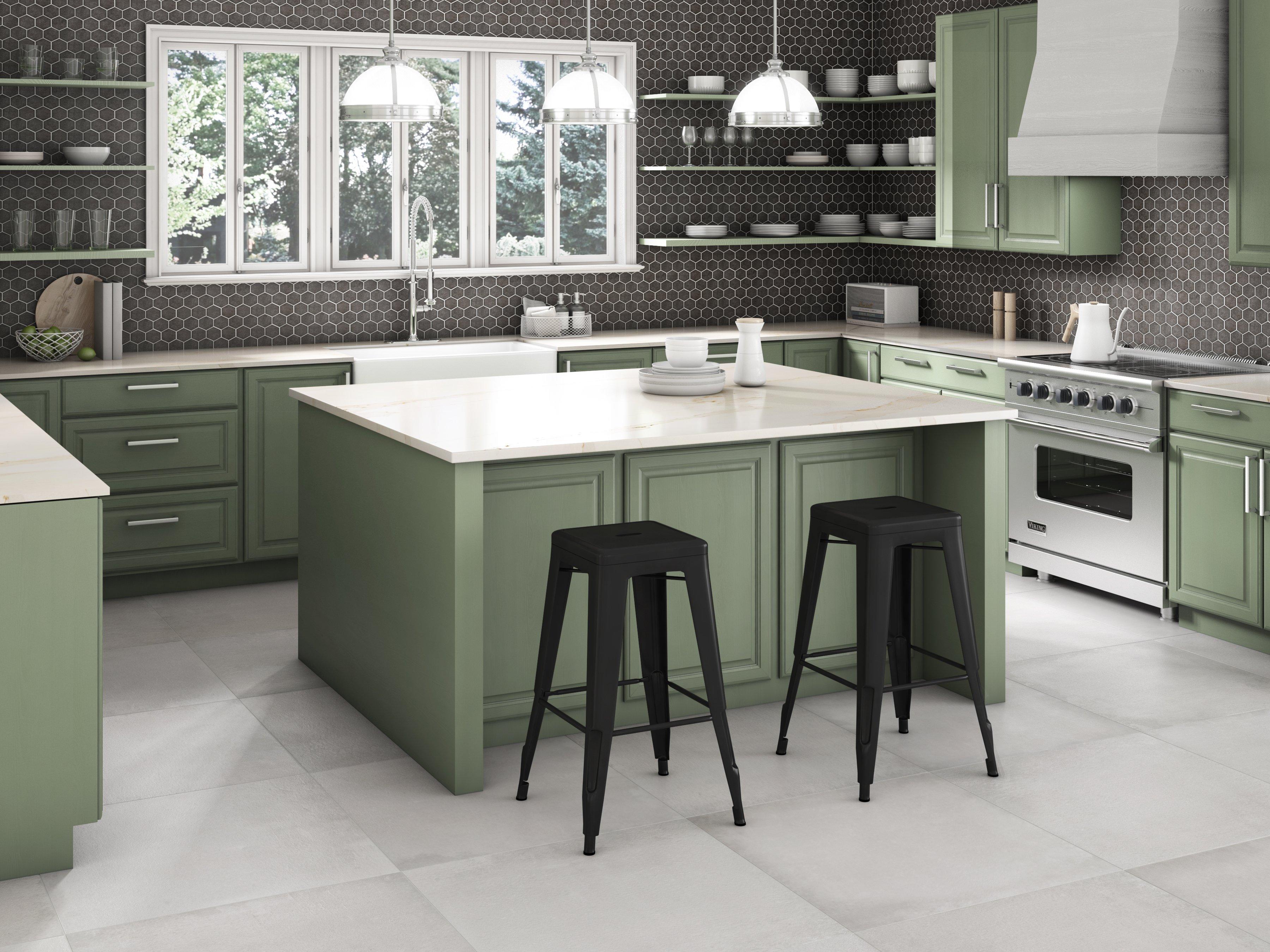 District Gray Porcelain Tile