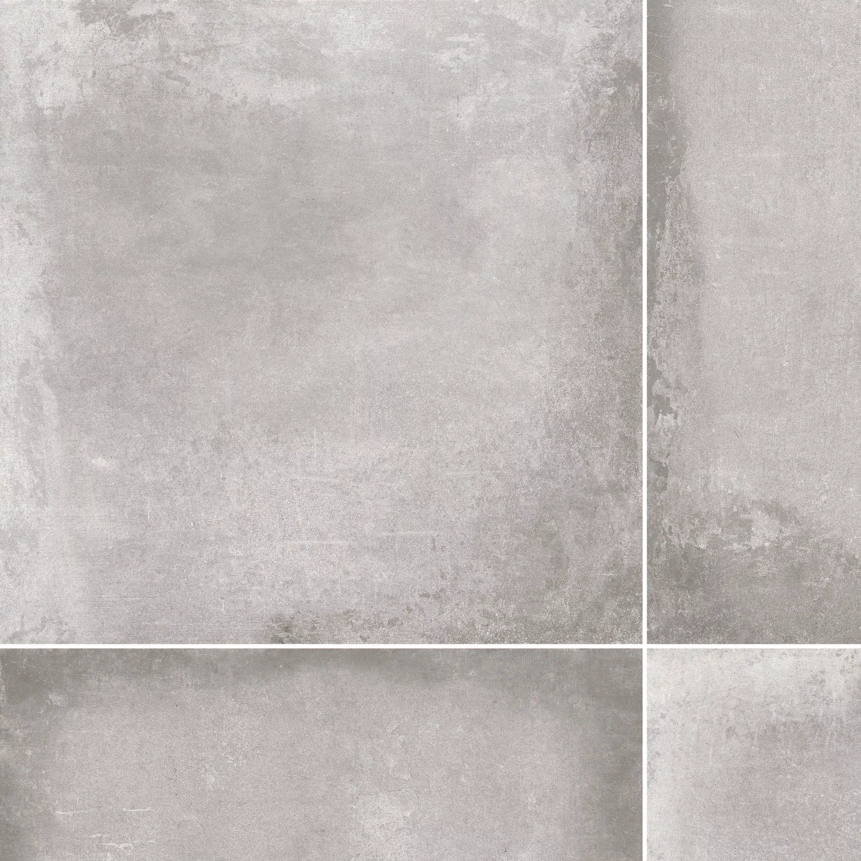 District Gray Porcelain Tile