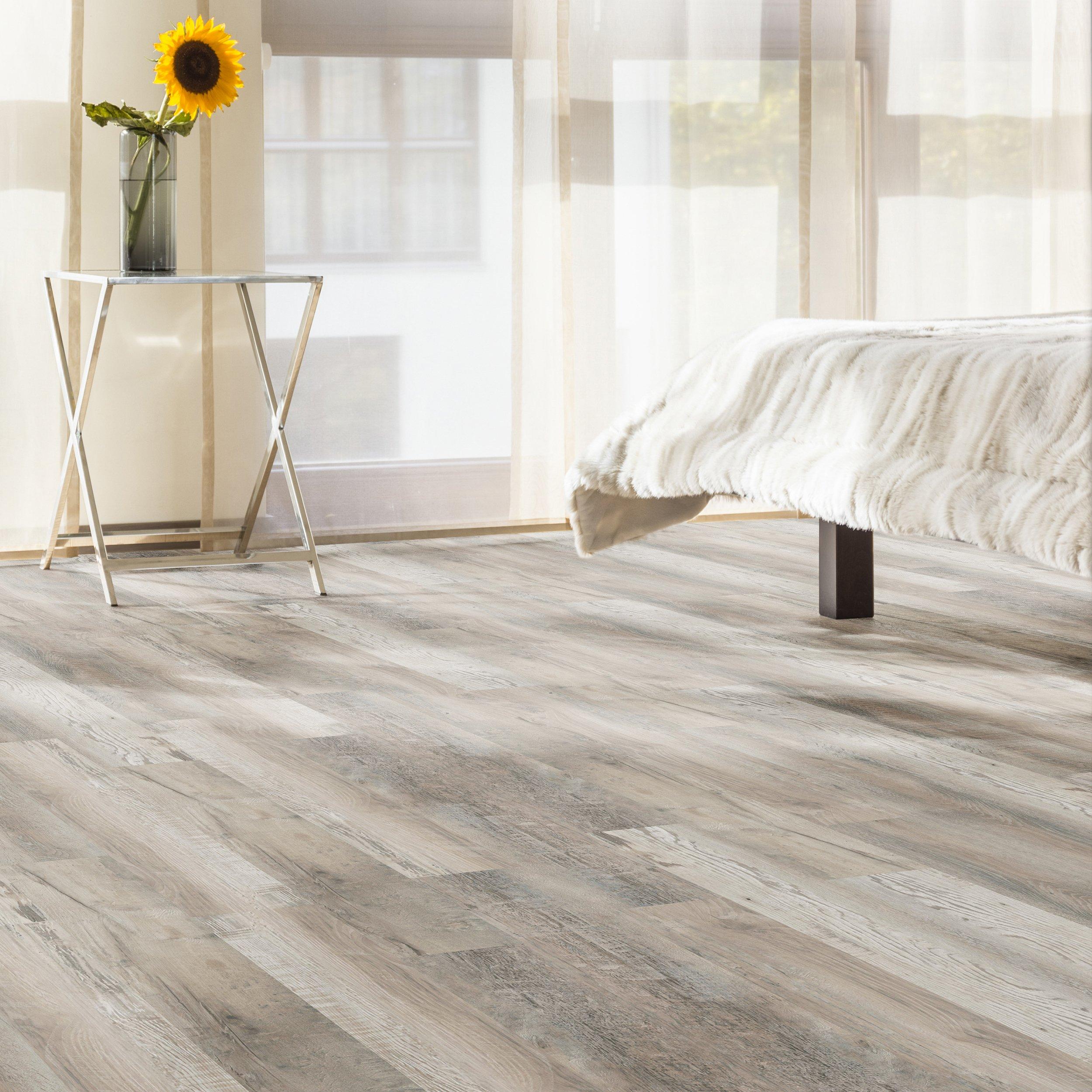Highland White Rigid Core Luxury Vinyl Plank - Foam Back