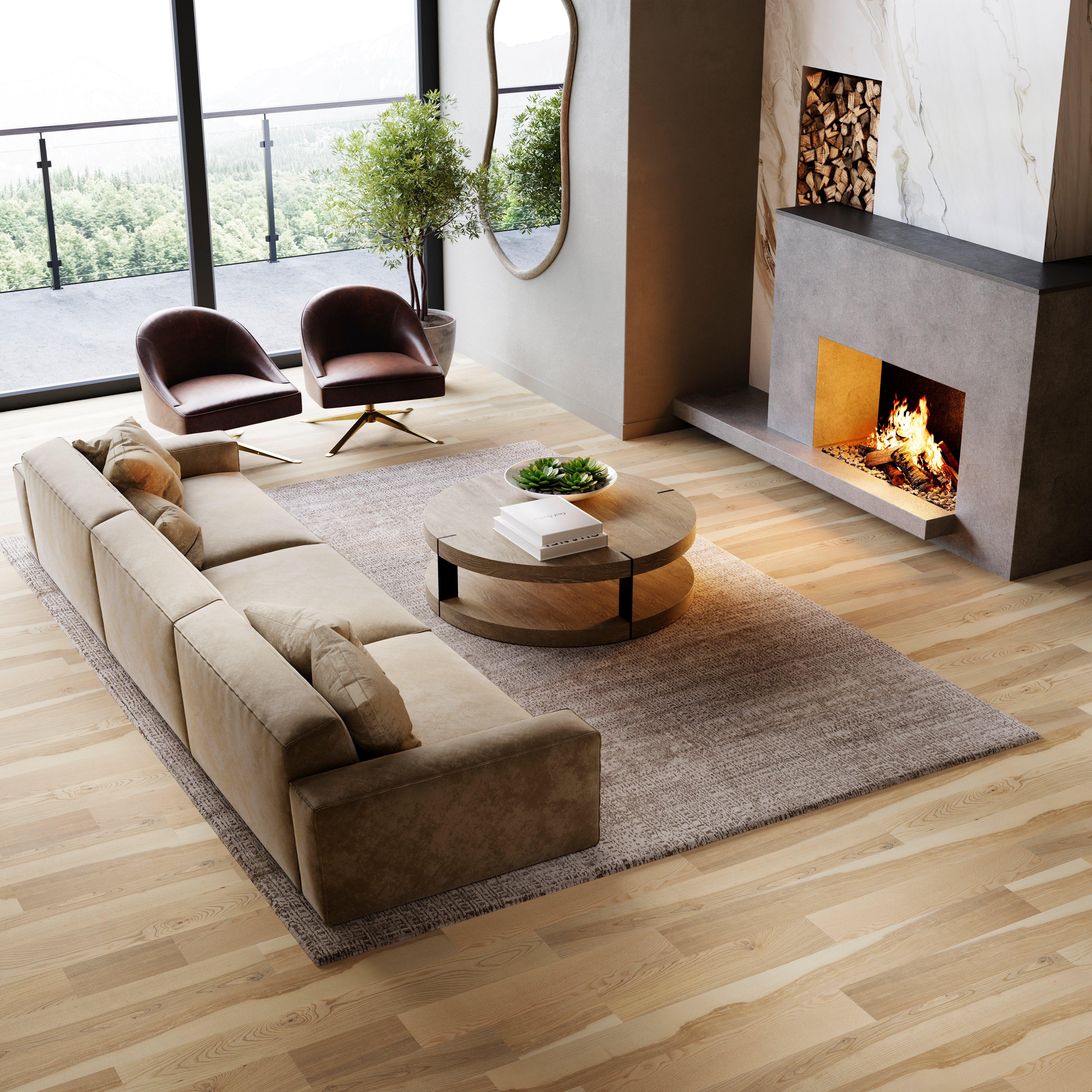 Petersburg Ash Wire-Brushed Solid Hardwood