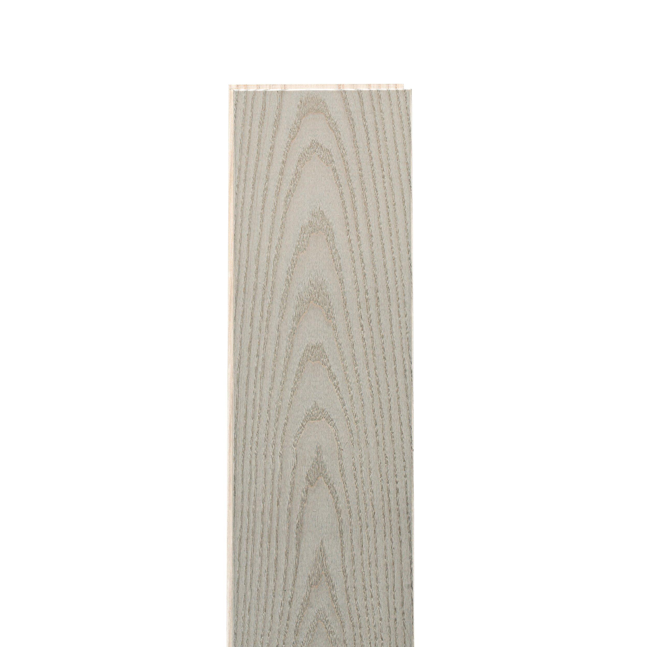 Zenia Ash Wire-Brushed Solid Hardwood