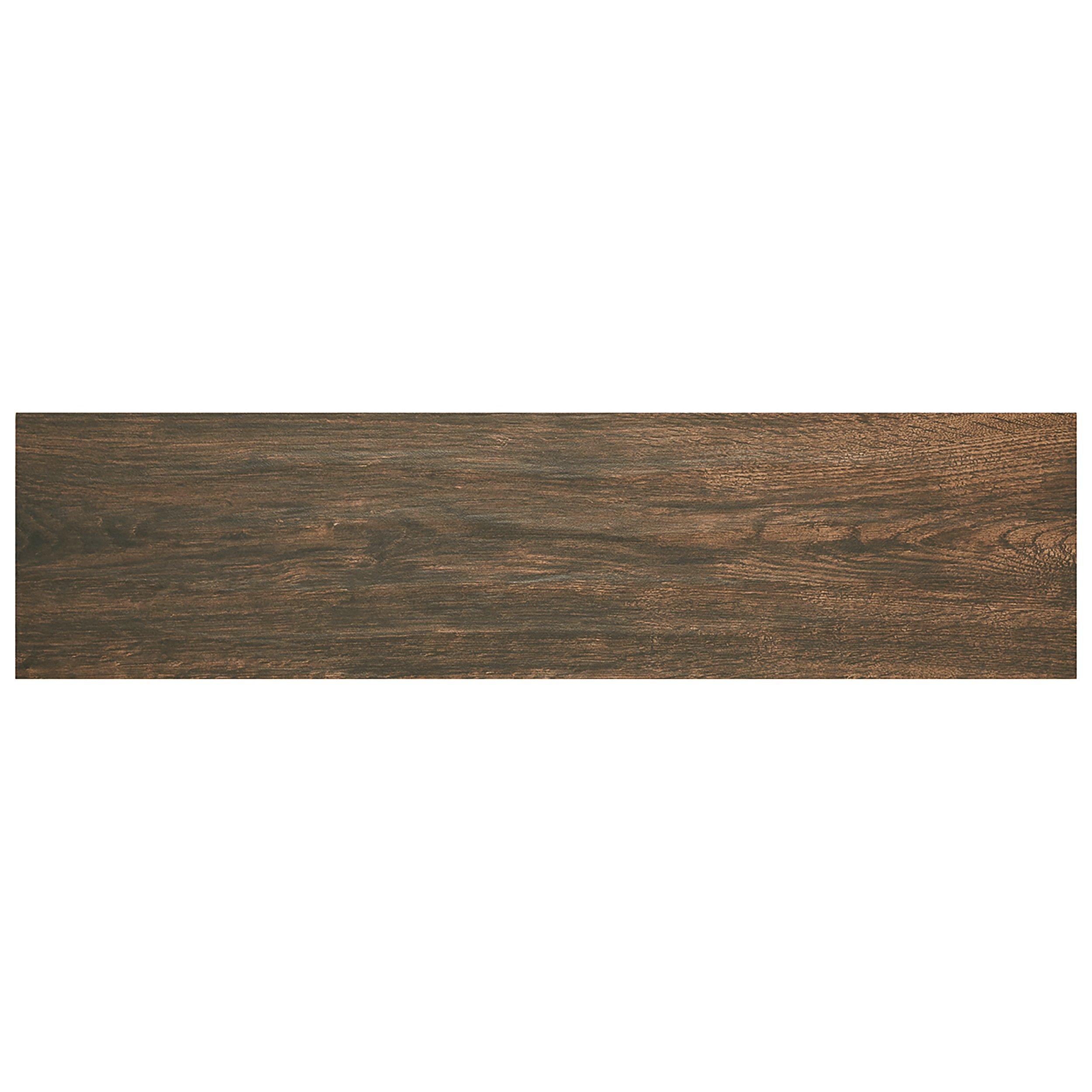 Burton Walnut III Wood Plank Matte Porcelain Tile