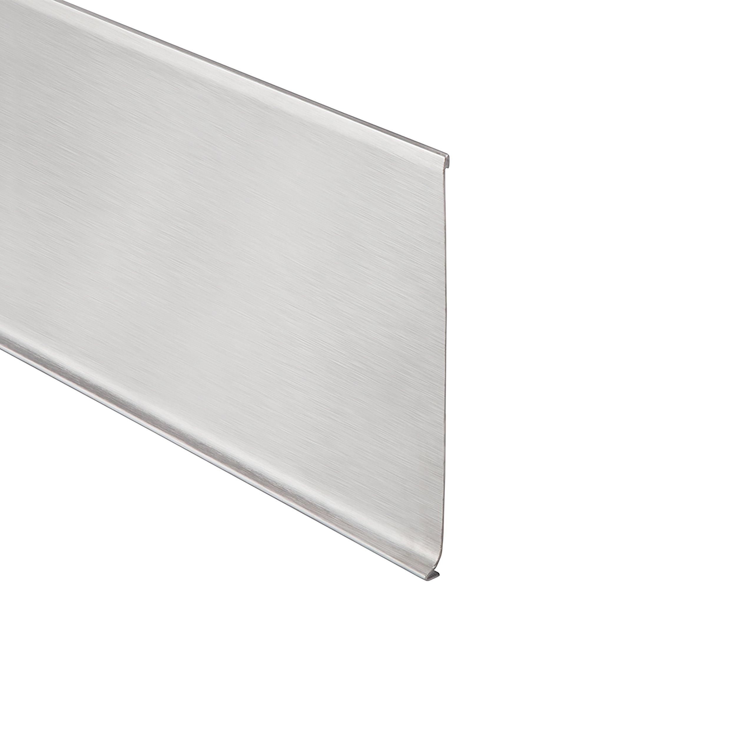 Schluter Designbase-SL 6 3/8in. Brushed Stainless Steel