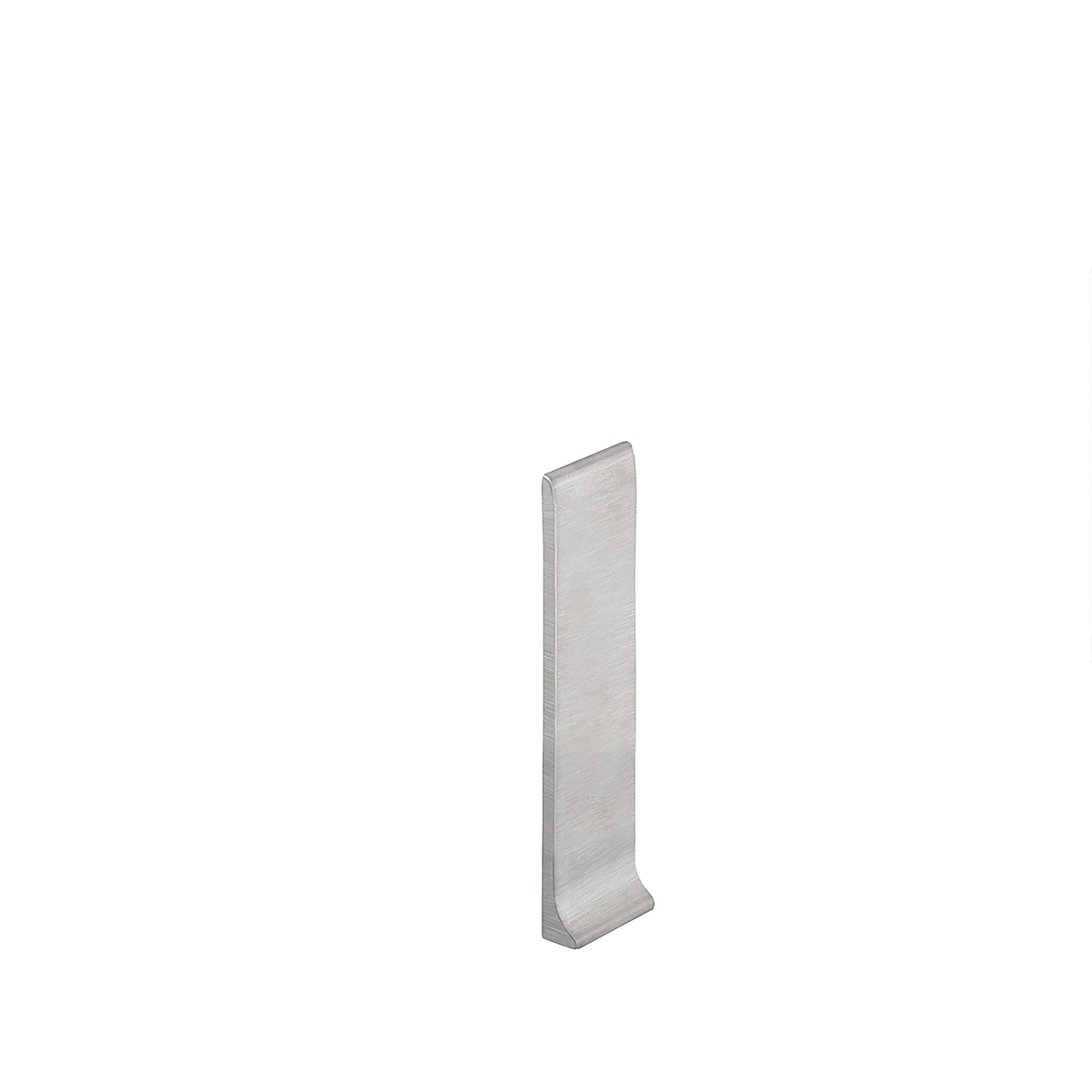 Schluter Designbase-SL End Cap Right 4 3/8in. Stainless Steel