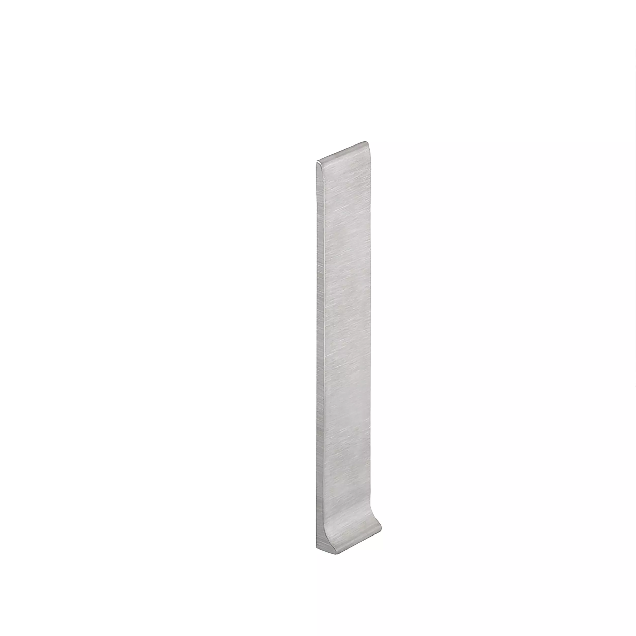 Schluter Designbase-SL End Cap Right 6 3/8in. Stainless Steel