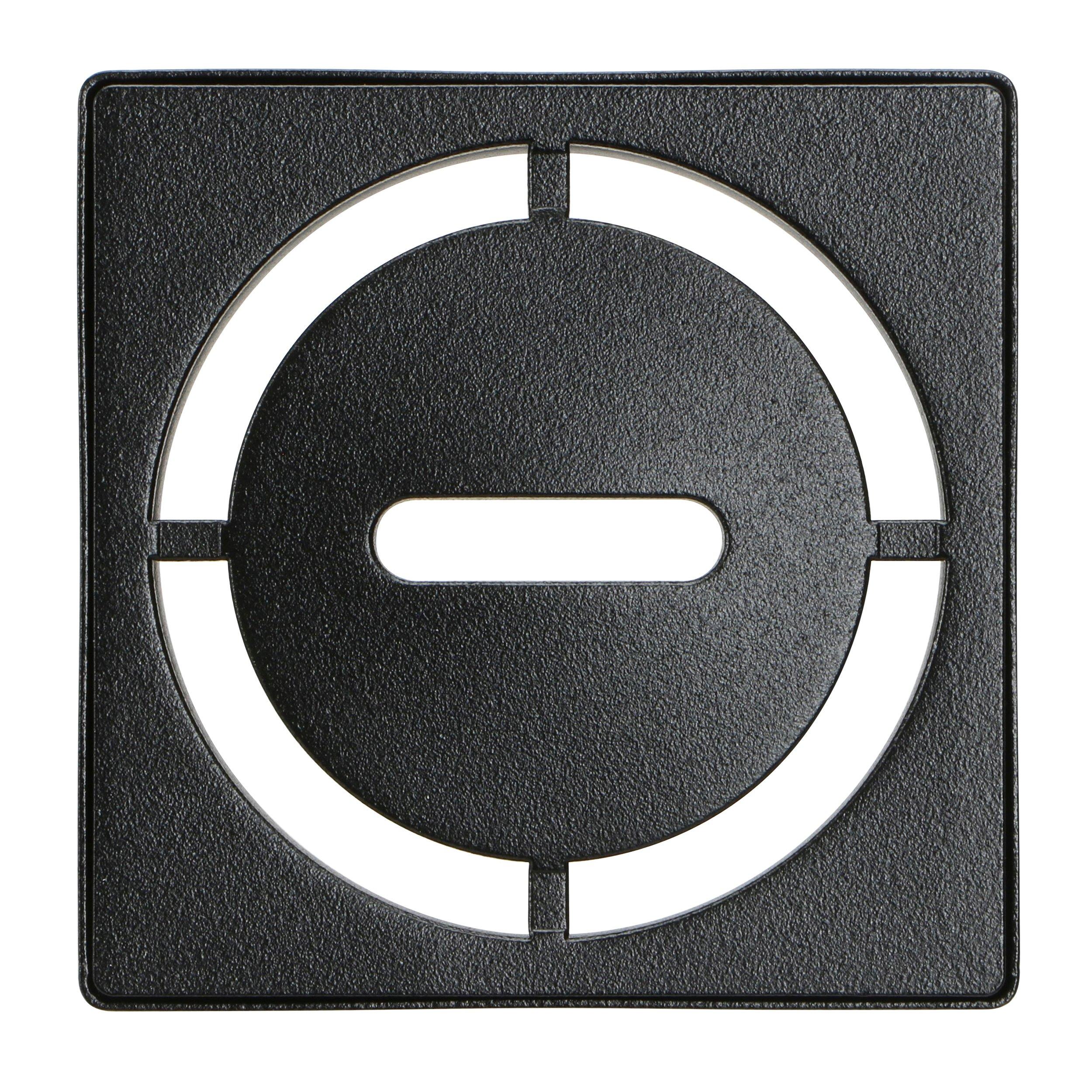 Schluter Kerdi-Drain 4in. Grate Matte Black Pure