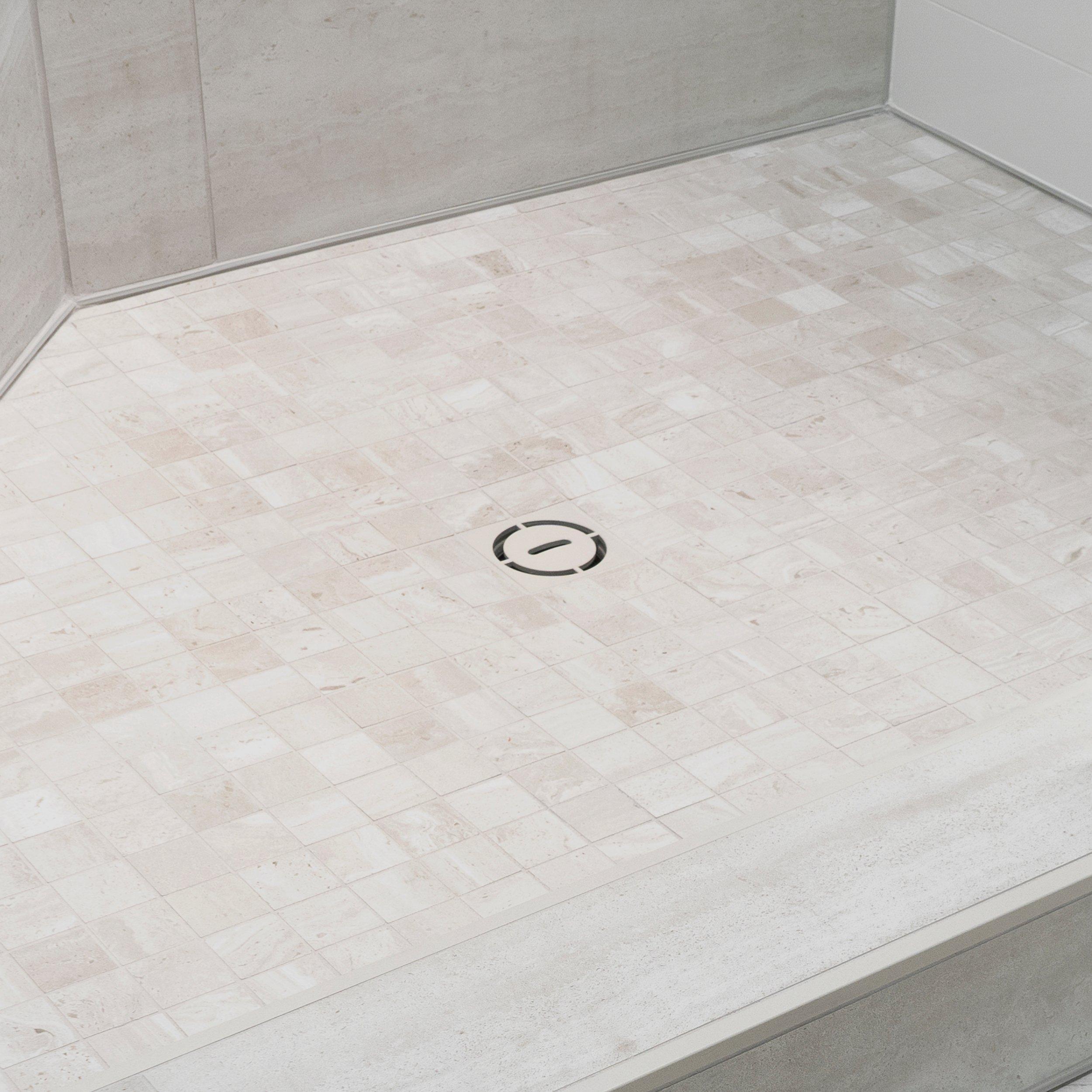 Schluter Kerdi-Drain 4in. Grate Greige Pure