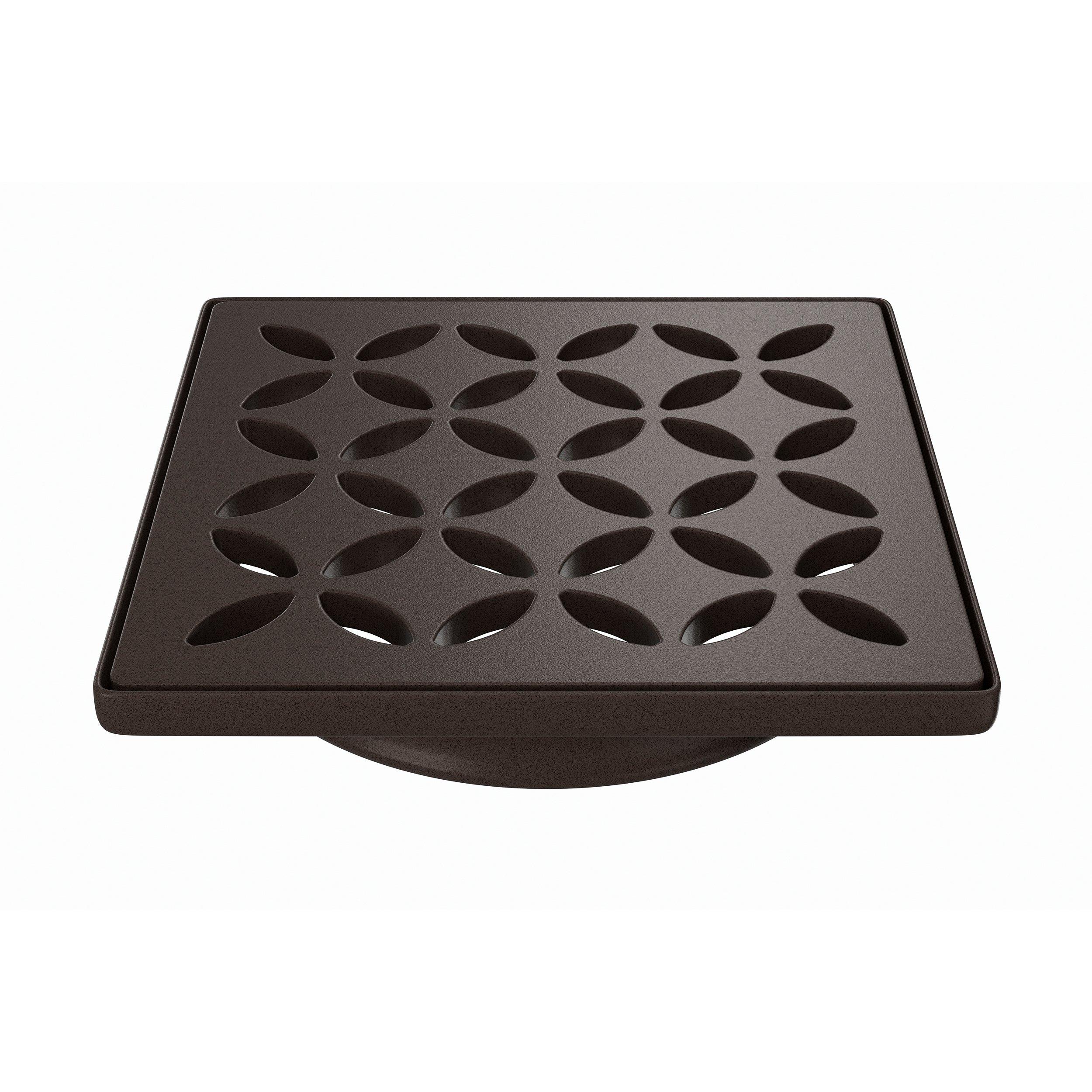 Schluter Kerdi-Drain 4in. Grate Bronze Floral