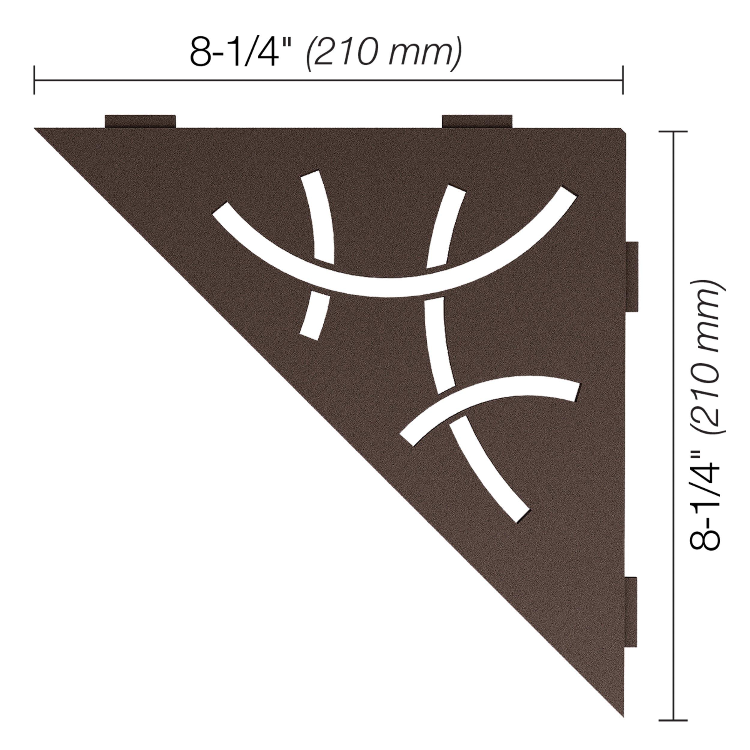Schluter Shelf Triangular Corner Curve Bronze