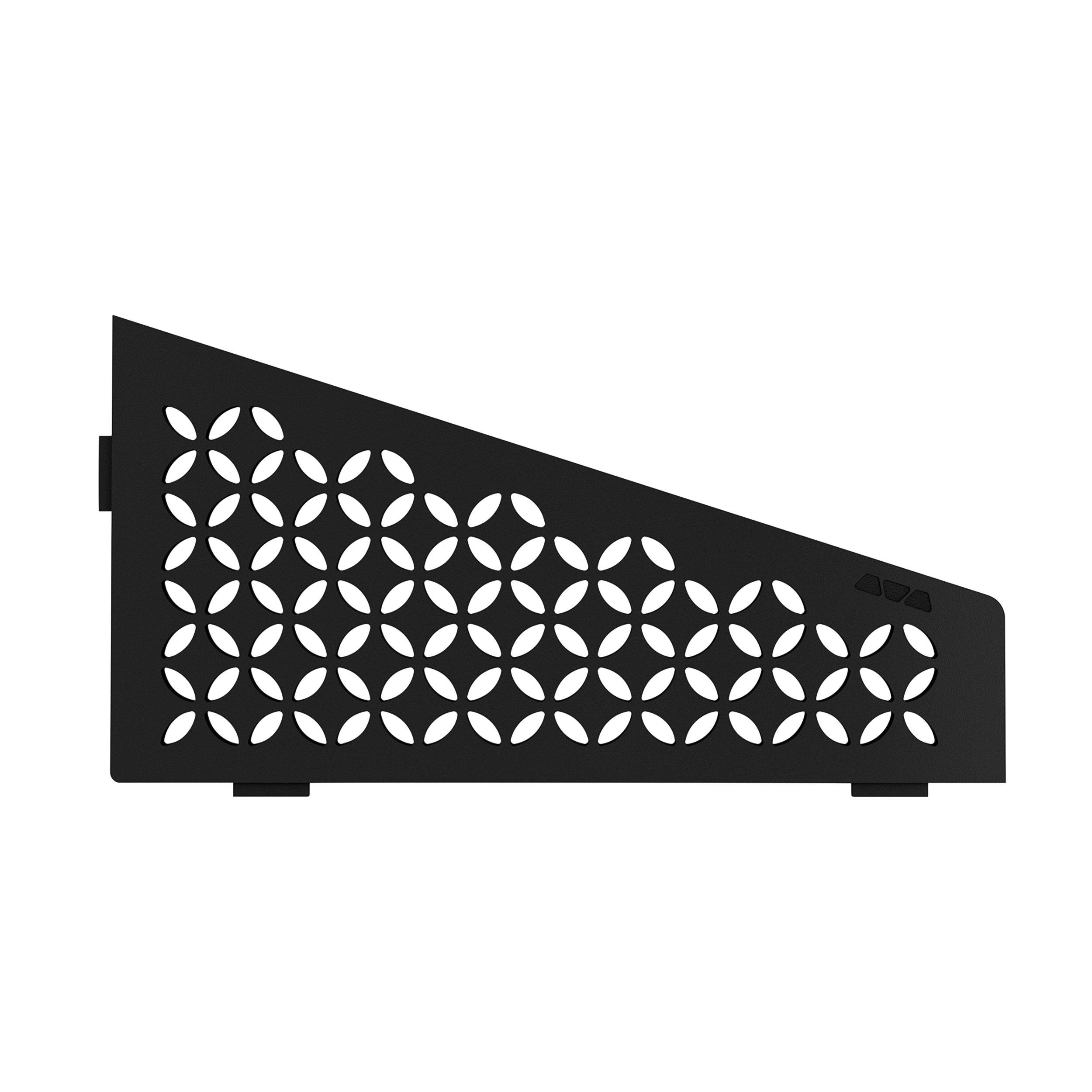 Schluter Shelf Quadrilateral Corner Floral Matte Black