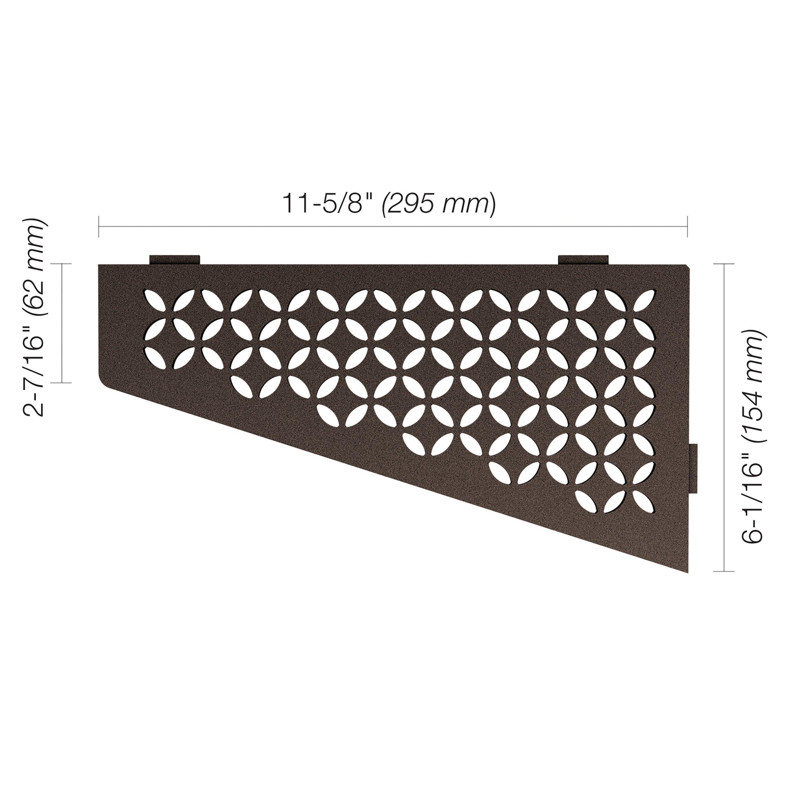 Schluter Floral Quadrilateral Corner Shelf