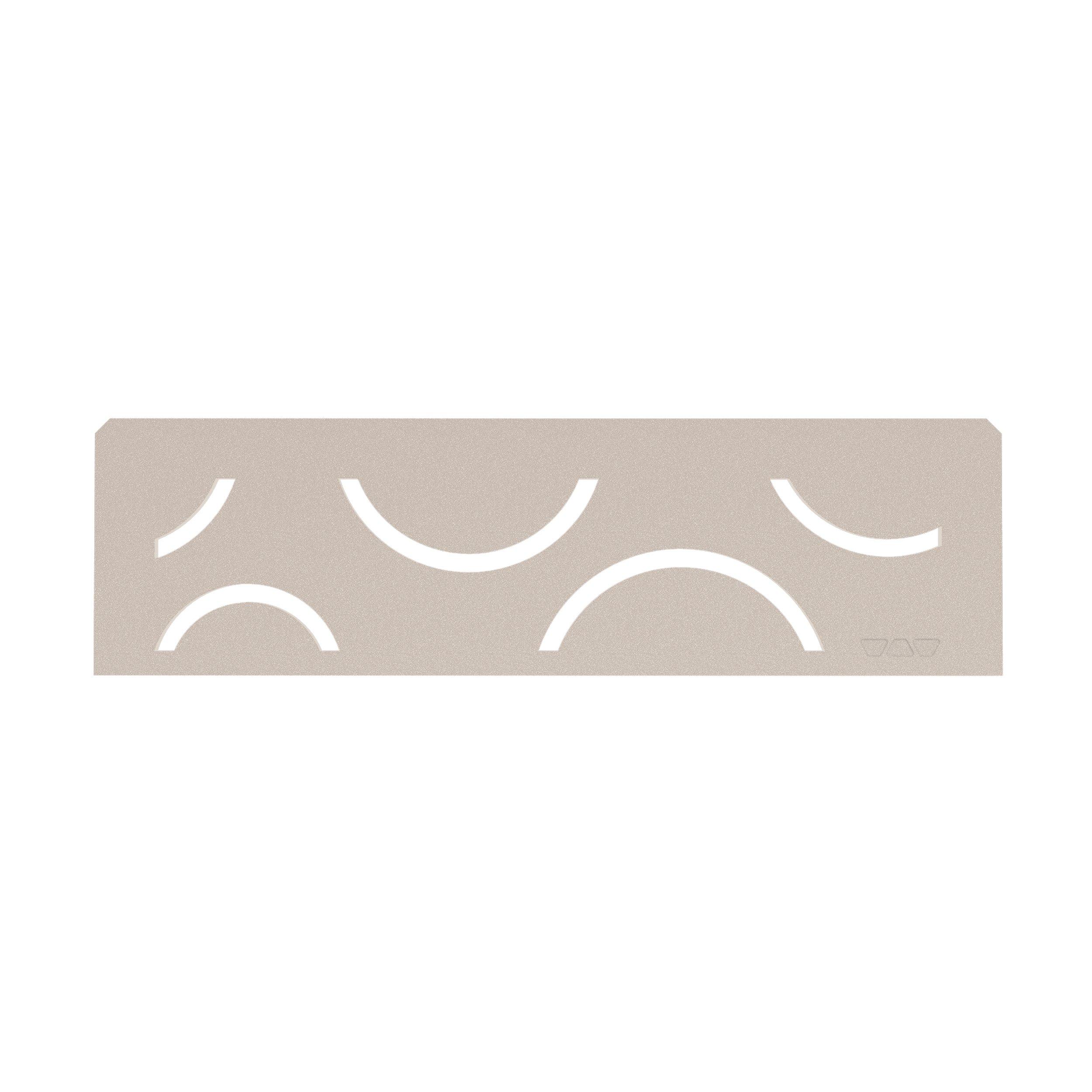Schluter Shelf Rectangular Niche Curve Cream