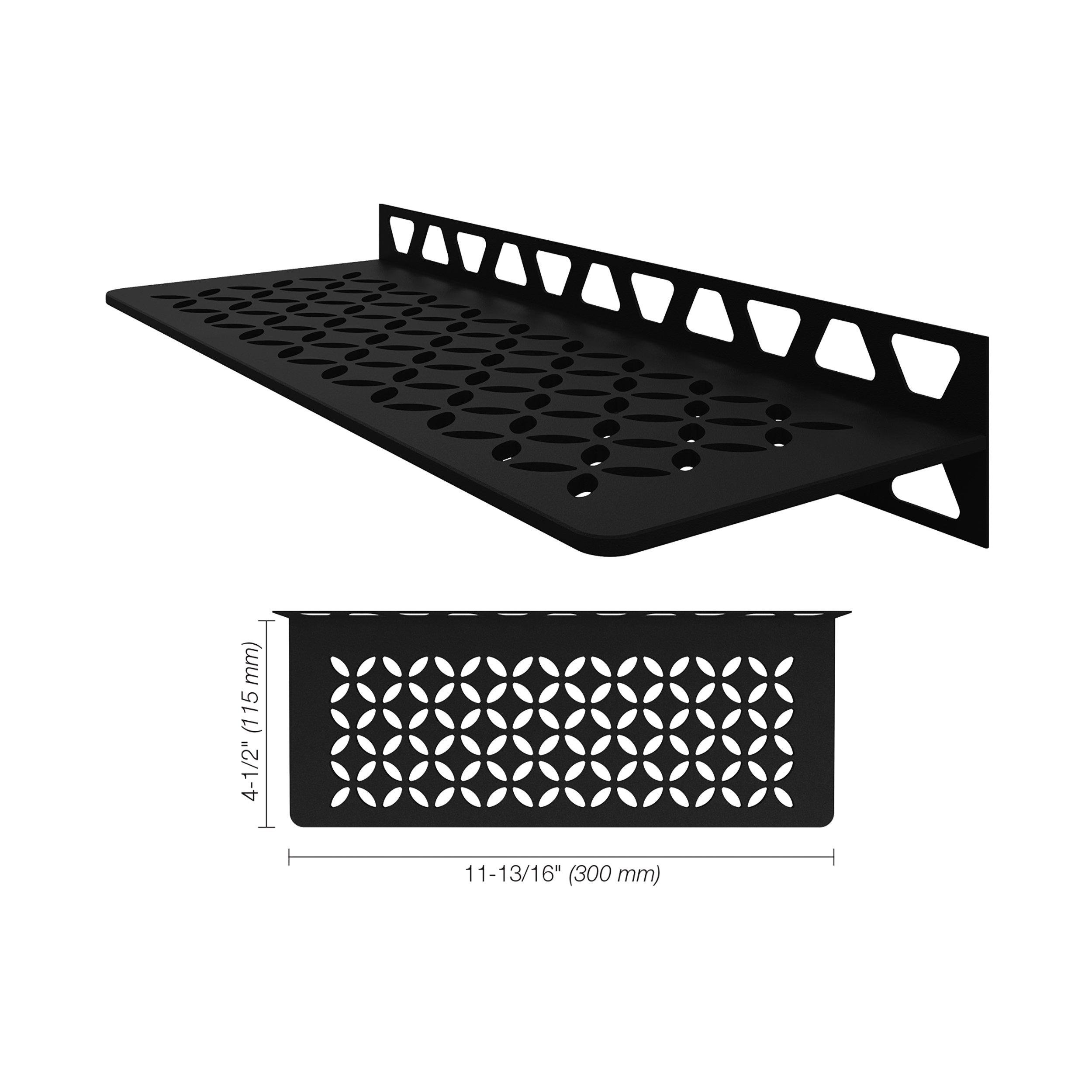 Schluter Rectangular Floral Wall Shelf