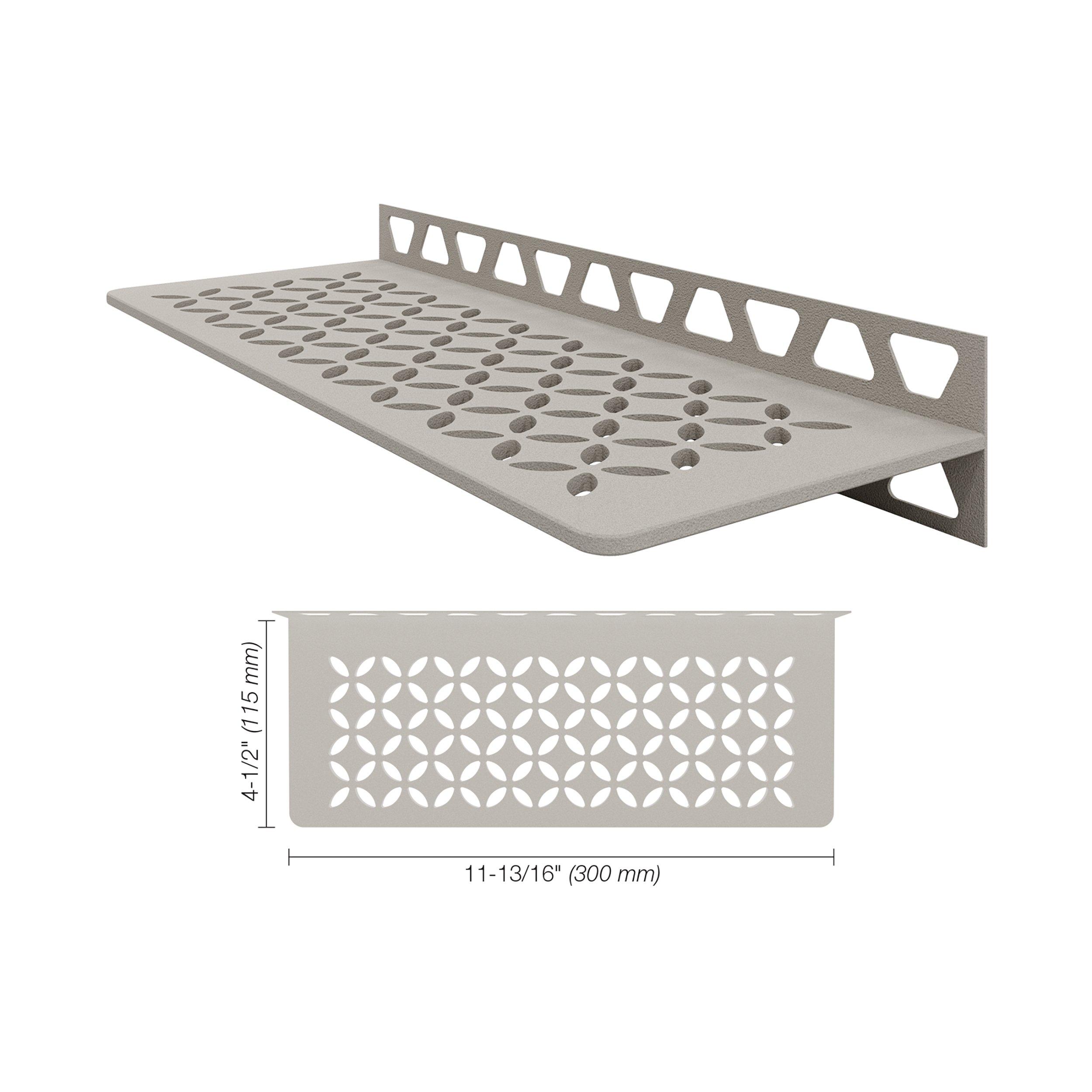 Schluter Shelf Rectangular Wall Floral Greige