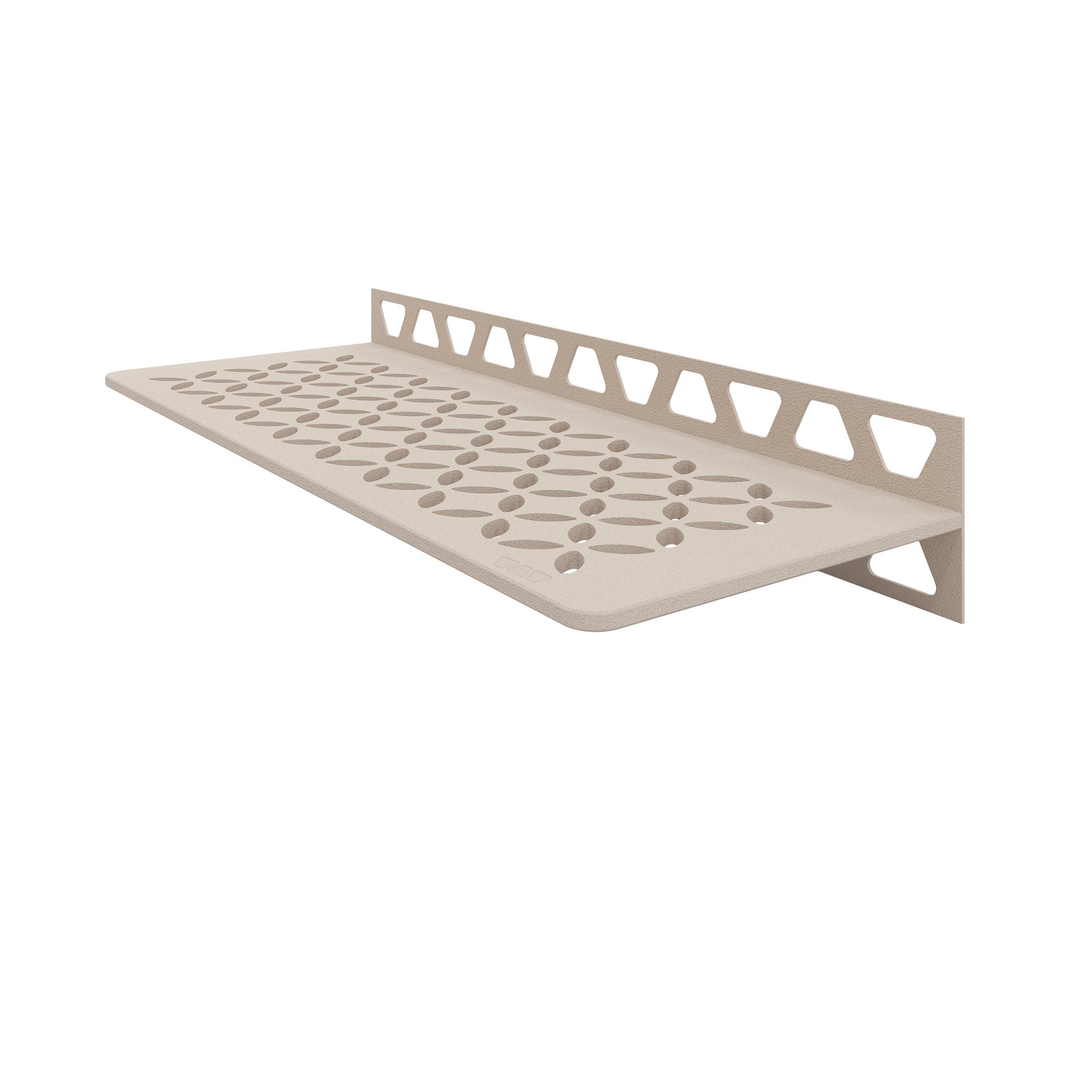 Schluter Shelf Rectangular Wall Floral Cream