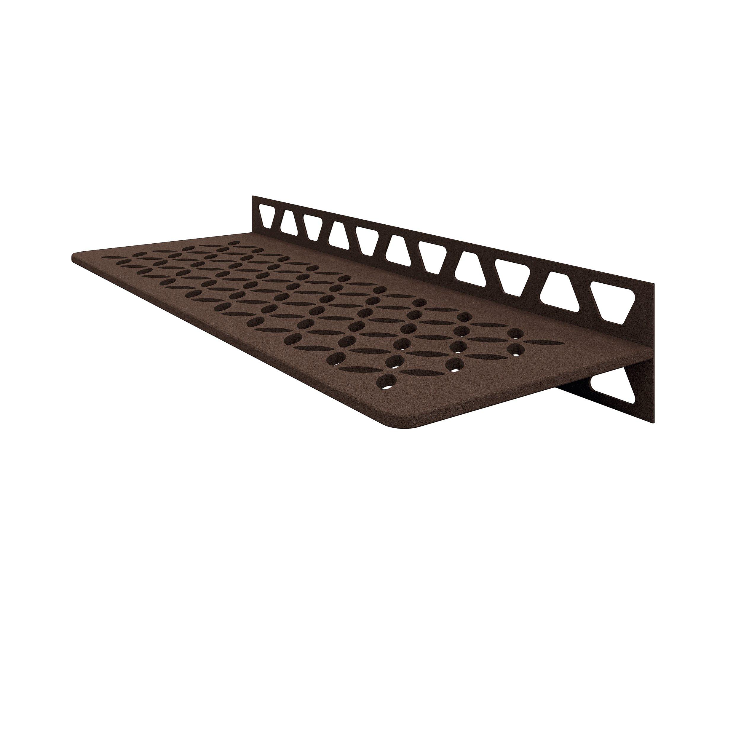 Schluter Shelf Rectangular Wall Floral Bronze