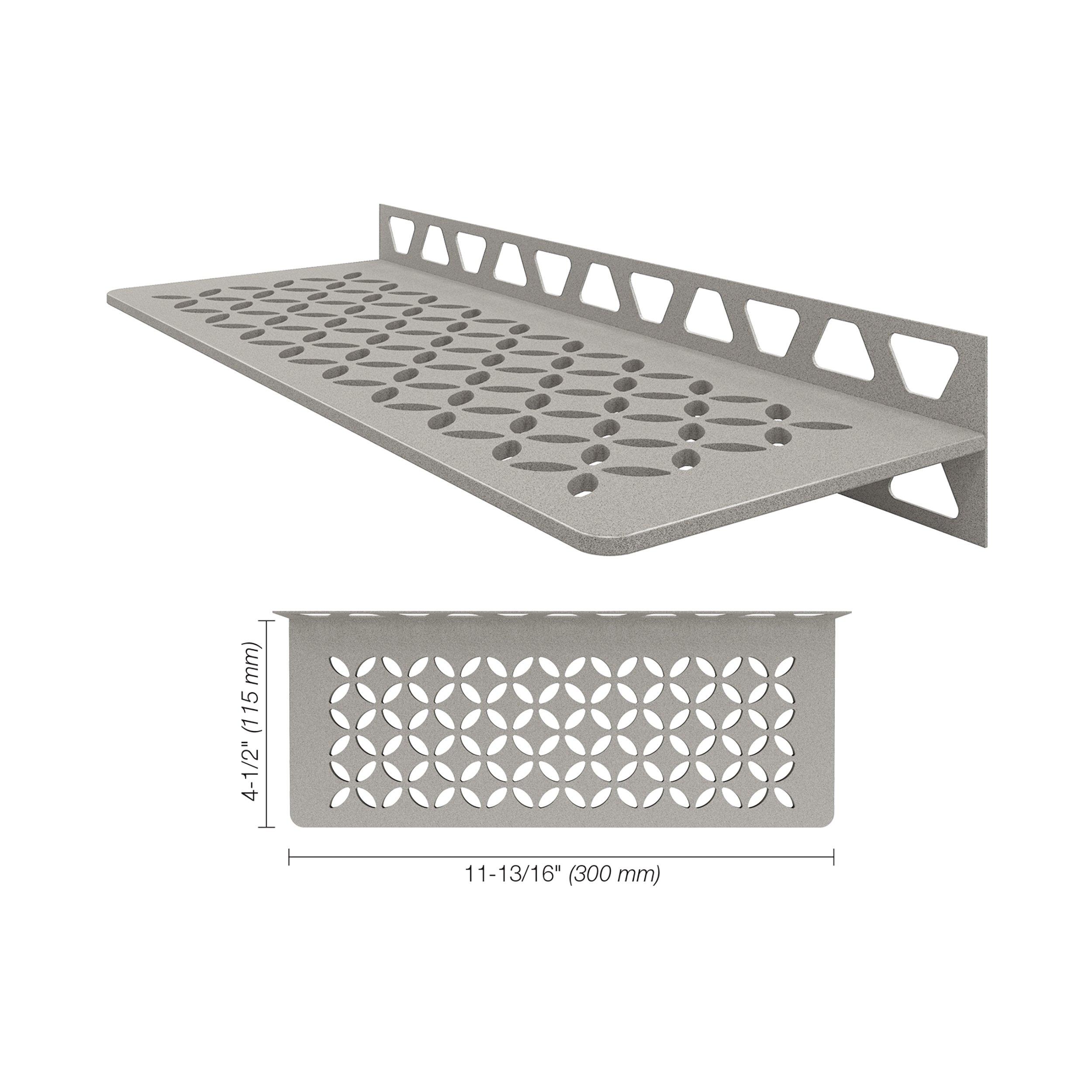 Schluter Rectangular Floral Wall Shelf