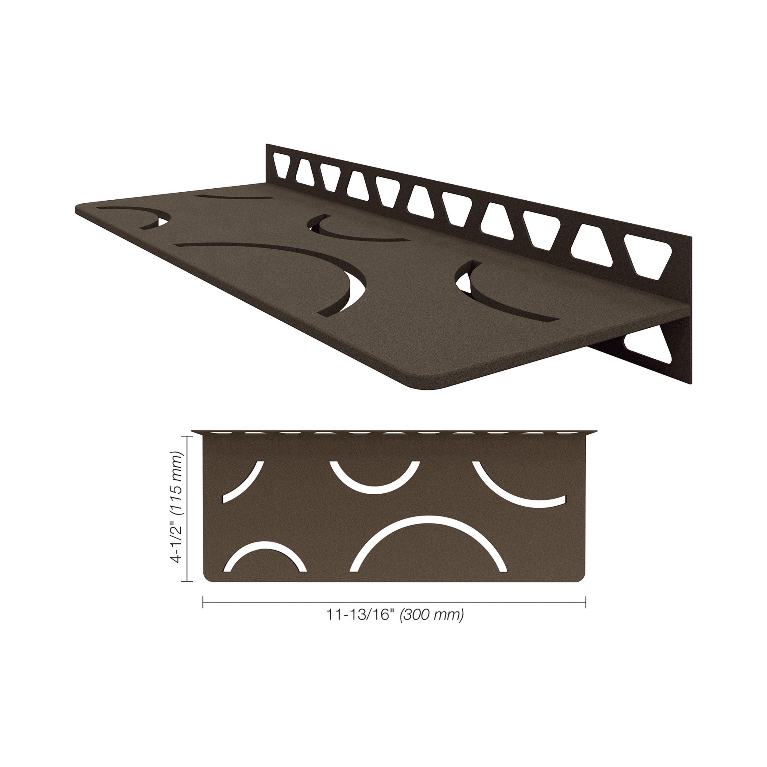 Schluter Shelf Rectangular Wall Curve Bronze