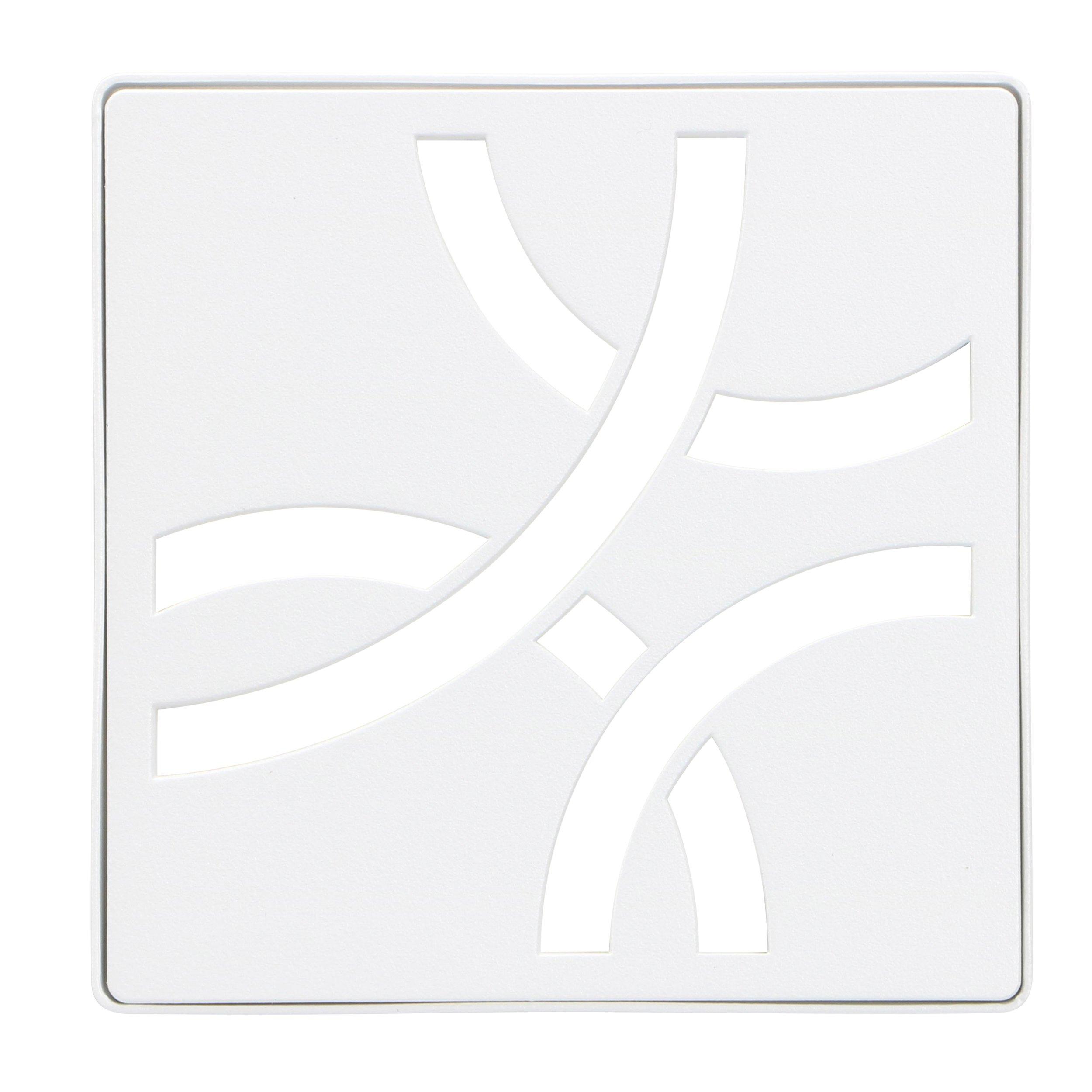 Schluter Kerdi-Drain 4in. Grate Matte White Curve