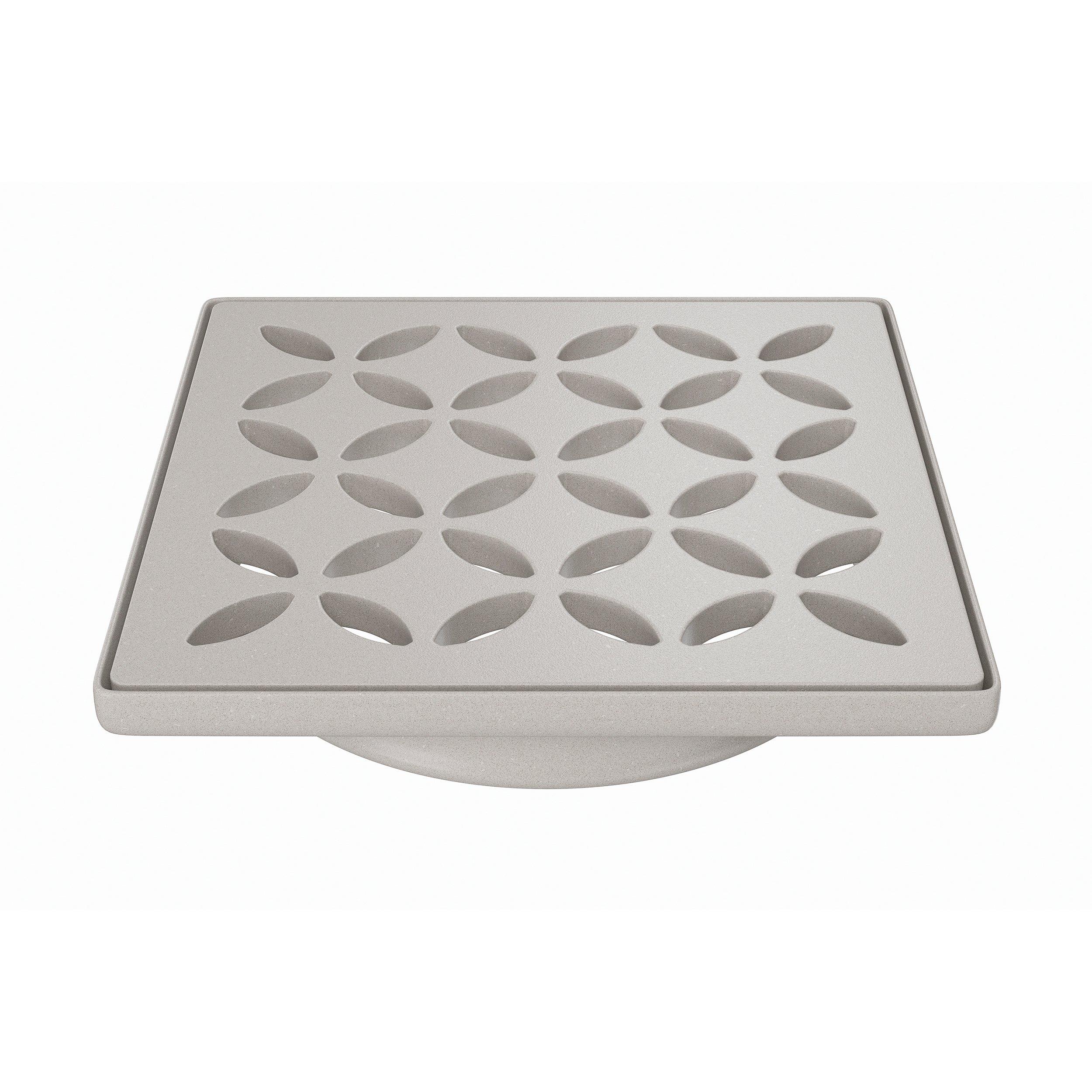 Schluter Kerdi-Drain 4in. Grate Greige Floral