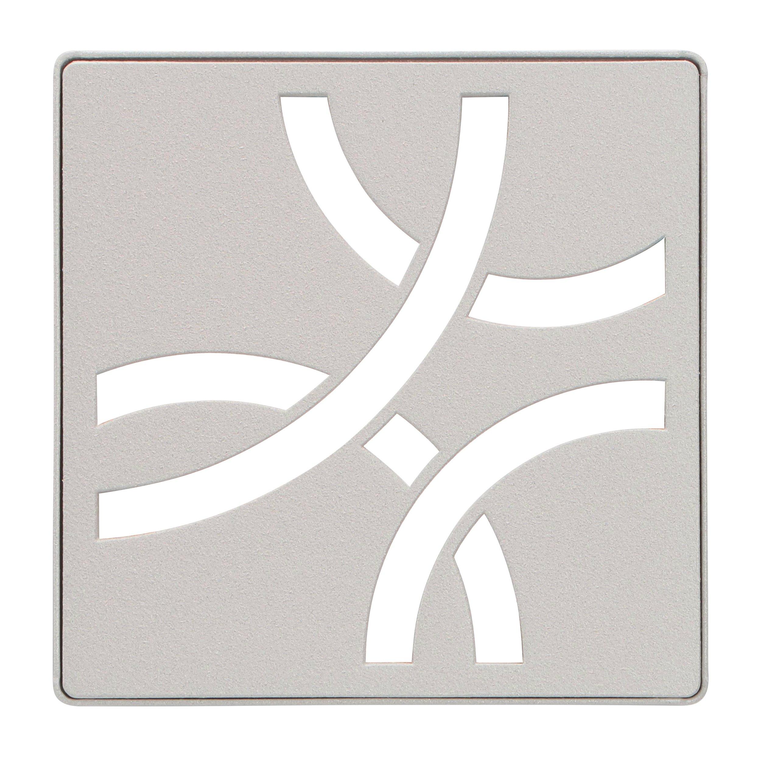 Schluter Kerdi-Drain 4in. Grate Greige Curve
