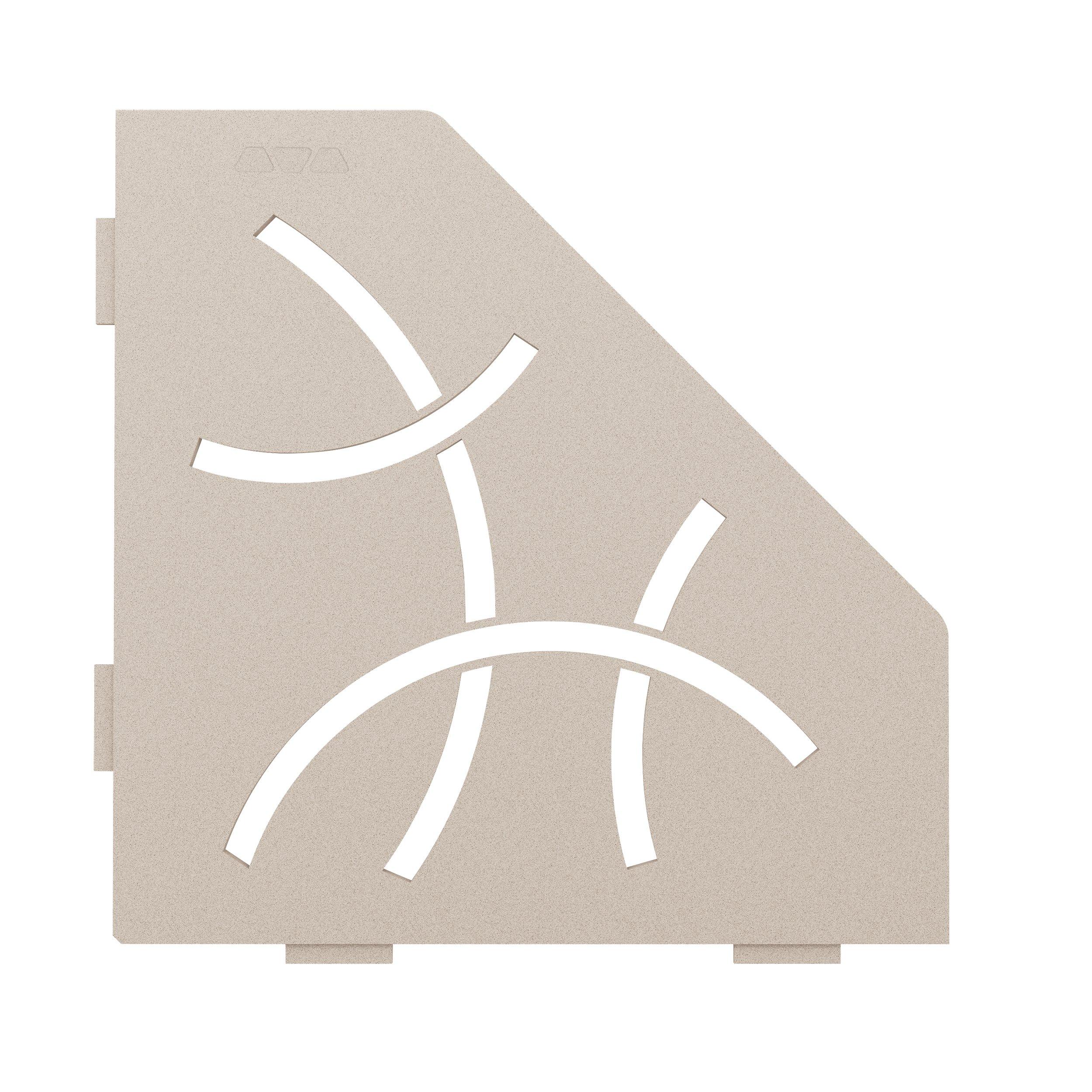 Schluter Shelf Pentagonal Corner Curve Cream
