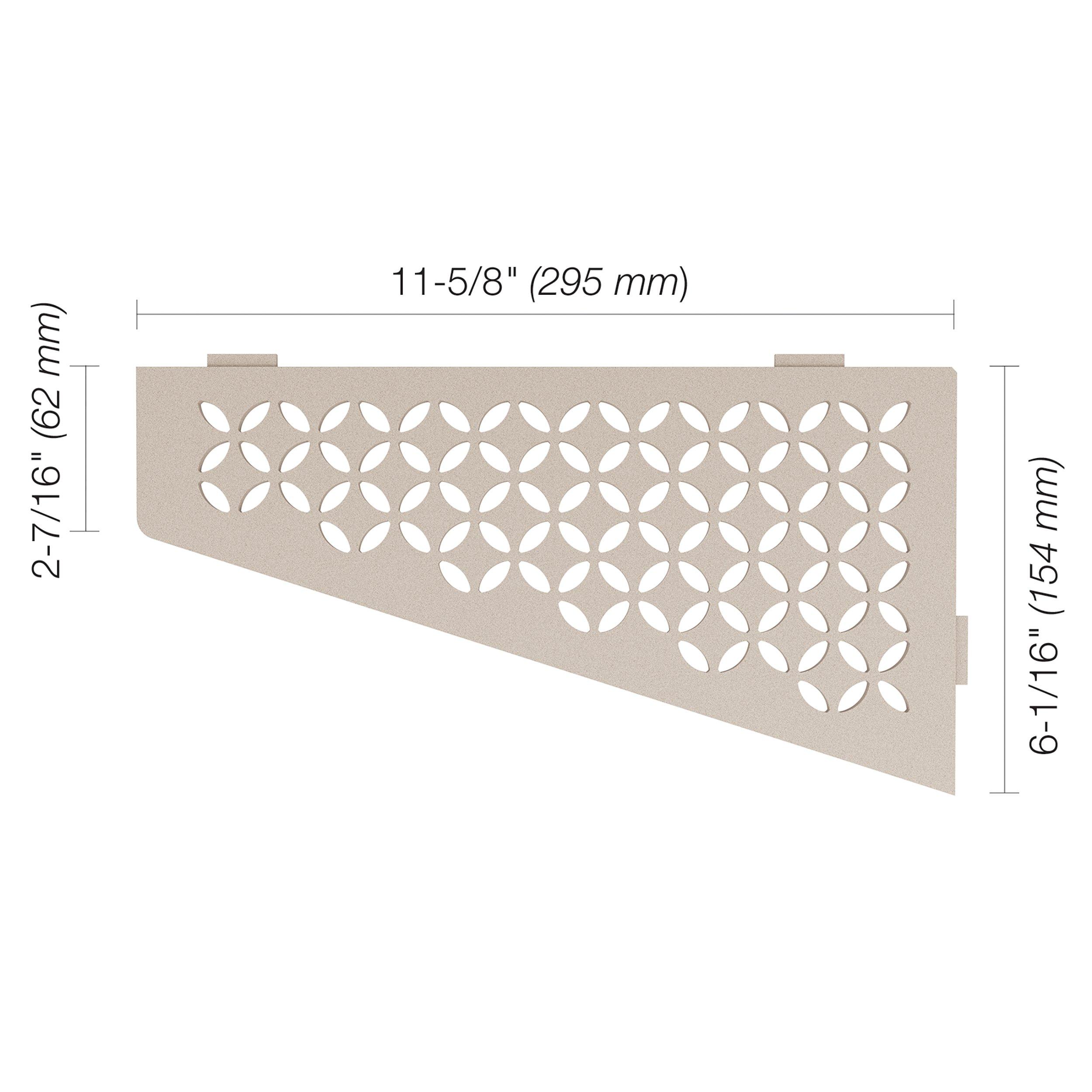 Schluter Shelf Quadrilateral Corner Floral Cream
