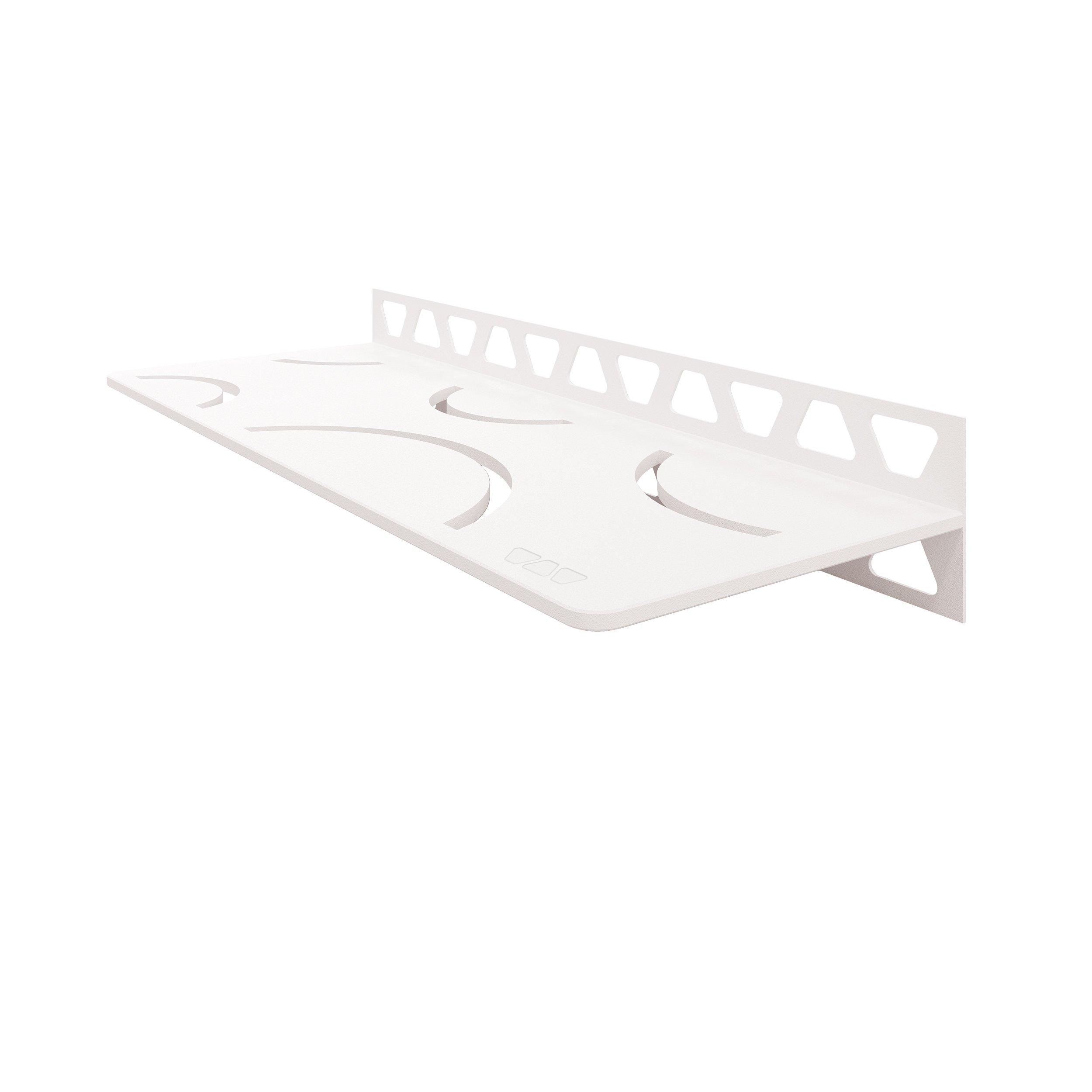 Schluter Shelf Rectangular Wall Curve Matte White