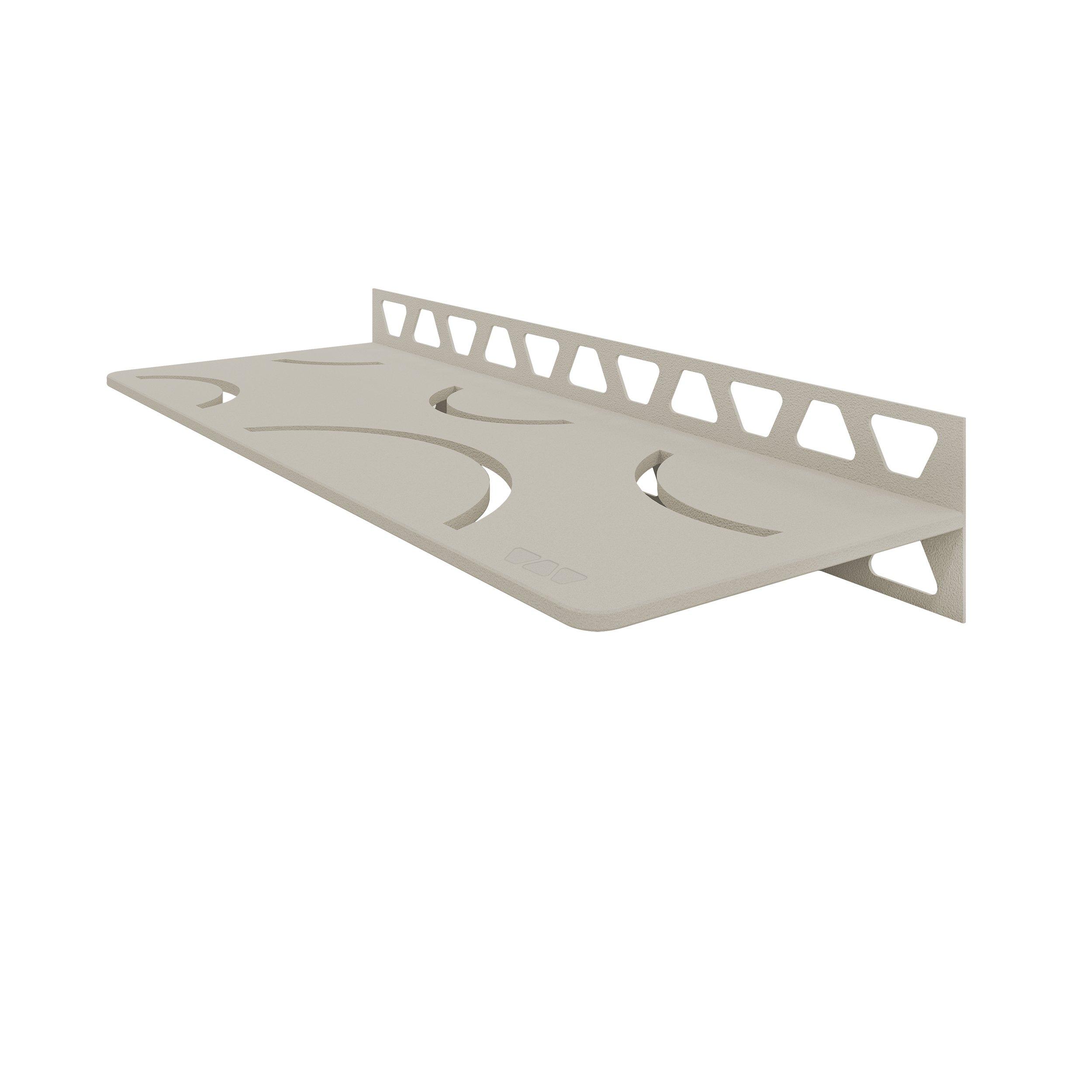 Schluter Shelf Rectangular Wall Curve Greige