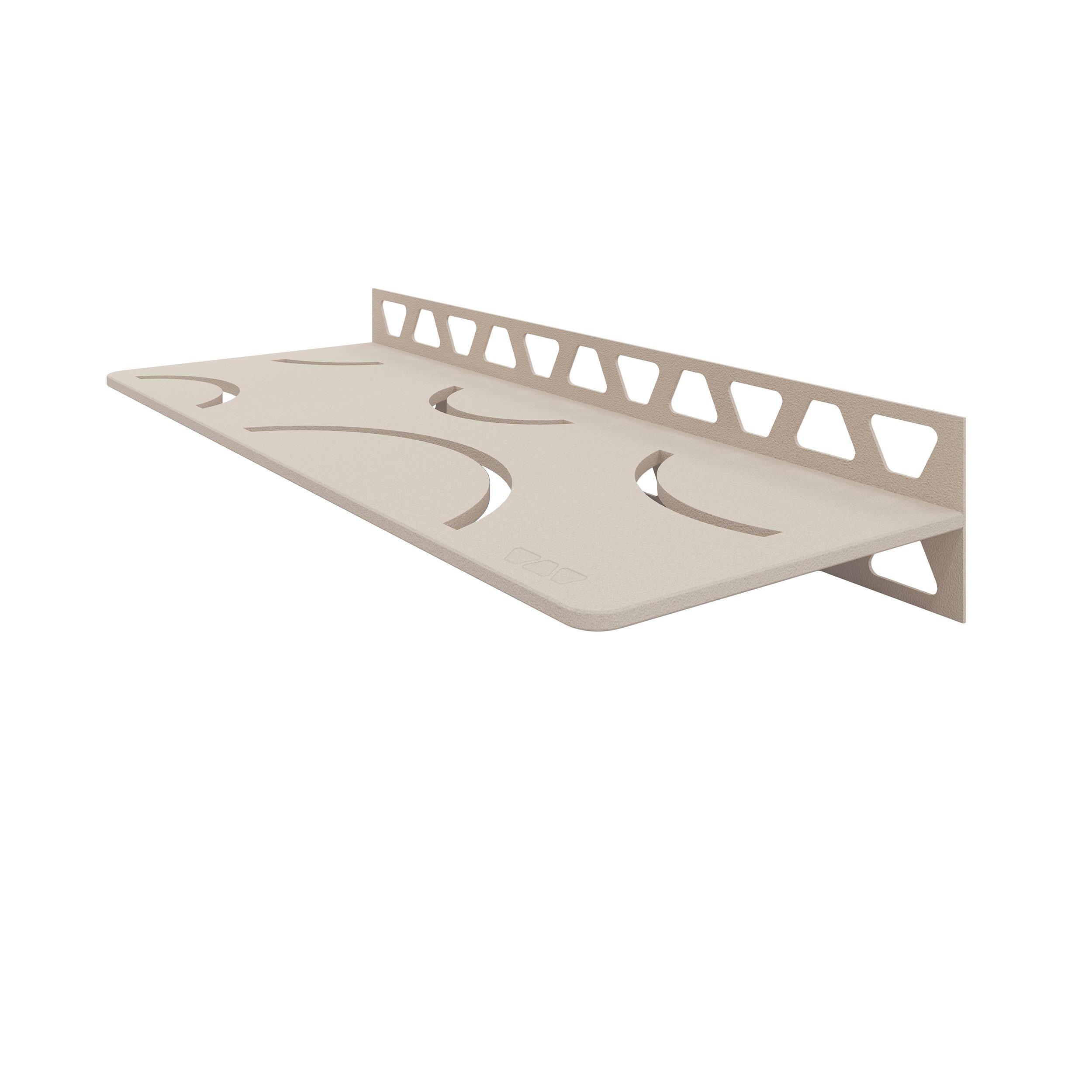 Schluter Shelf Rectangular Wall Curve Cream