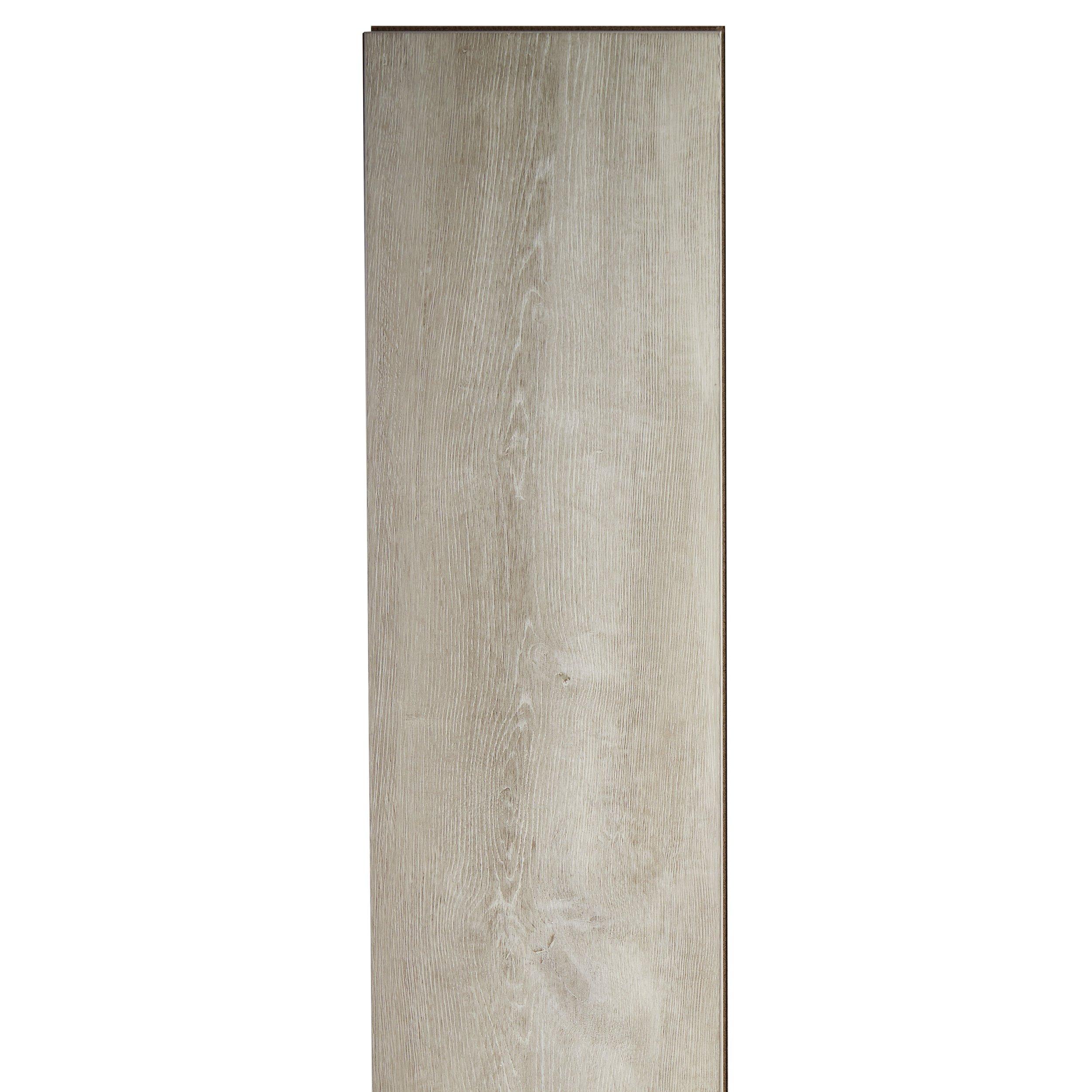 Royal Pearl Oak Waterproof Rigid Core Luxury Vinyl Plank - Cork Pad