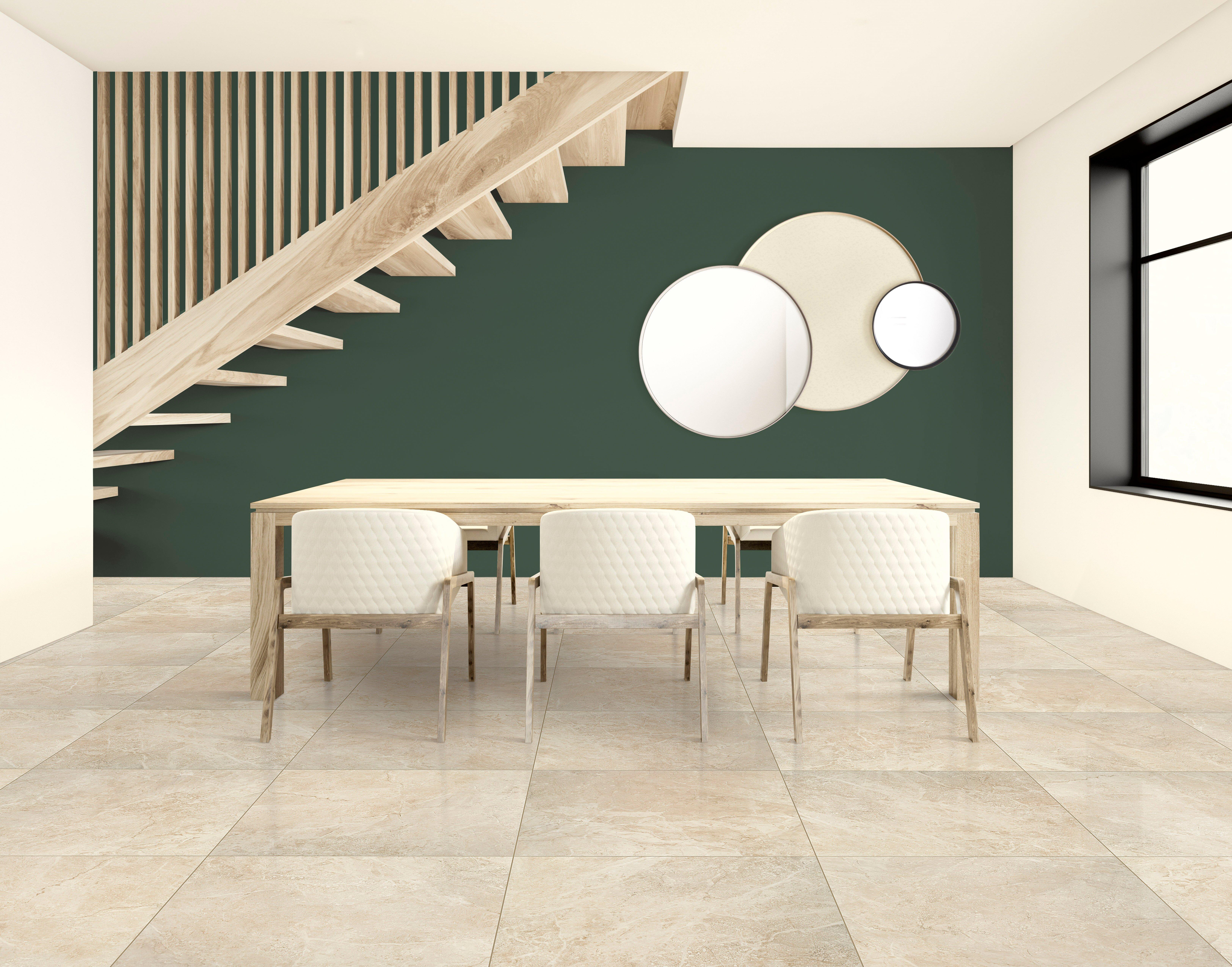 Crema Imperial Polished Ceramic Tile