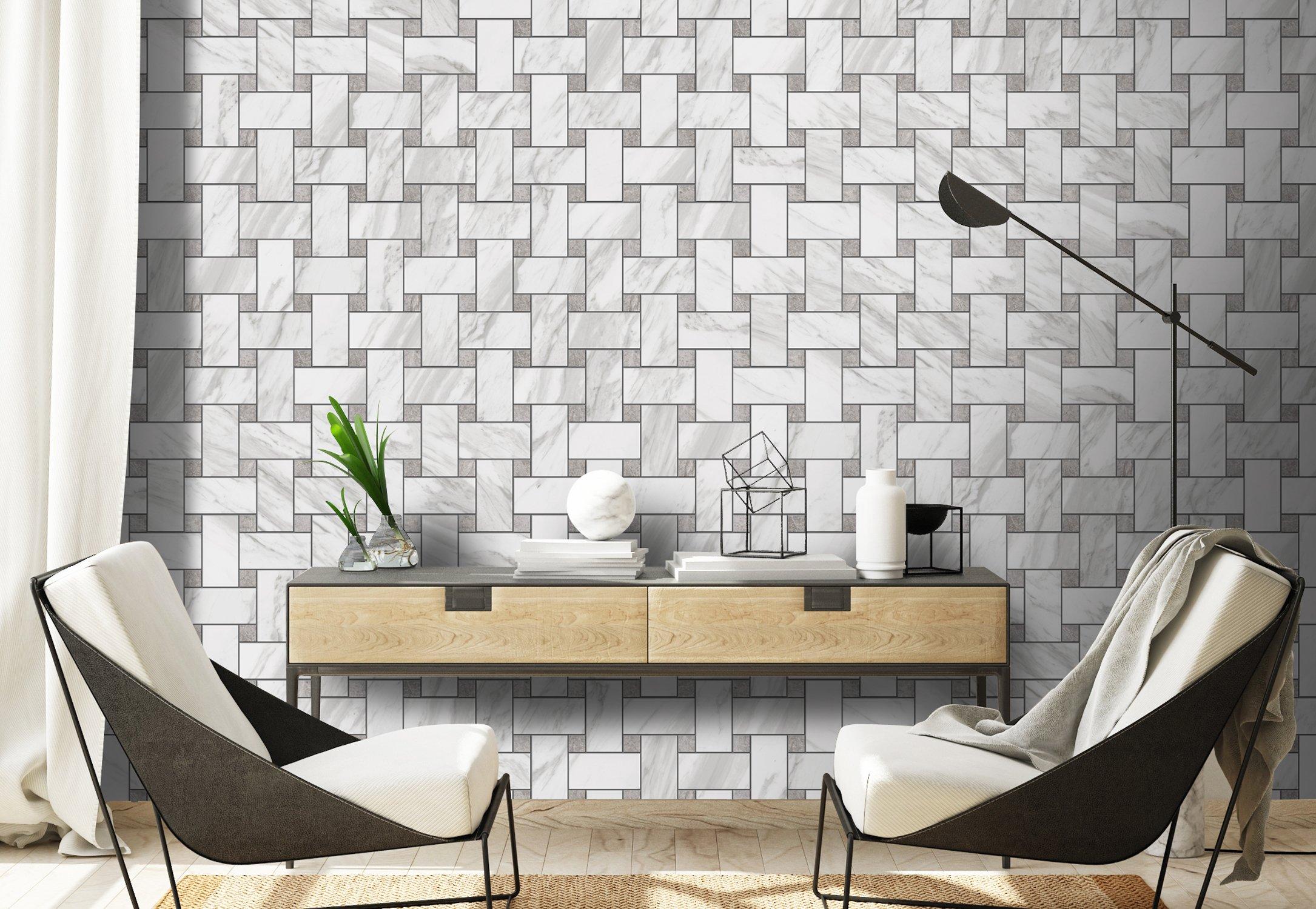 Cesari Bianca Basketweave Matte Porcelain Mosaic