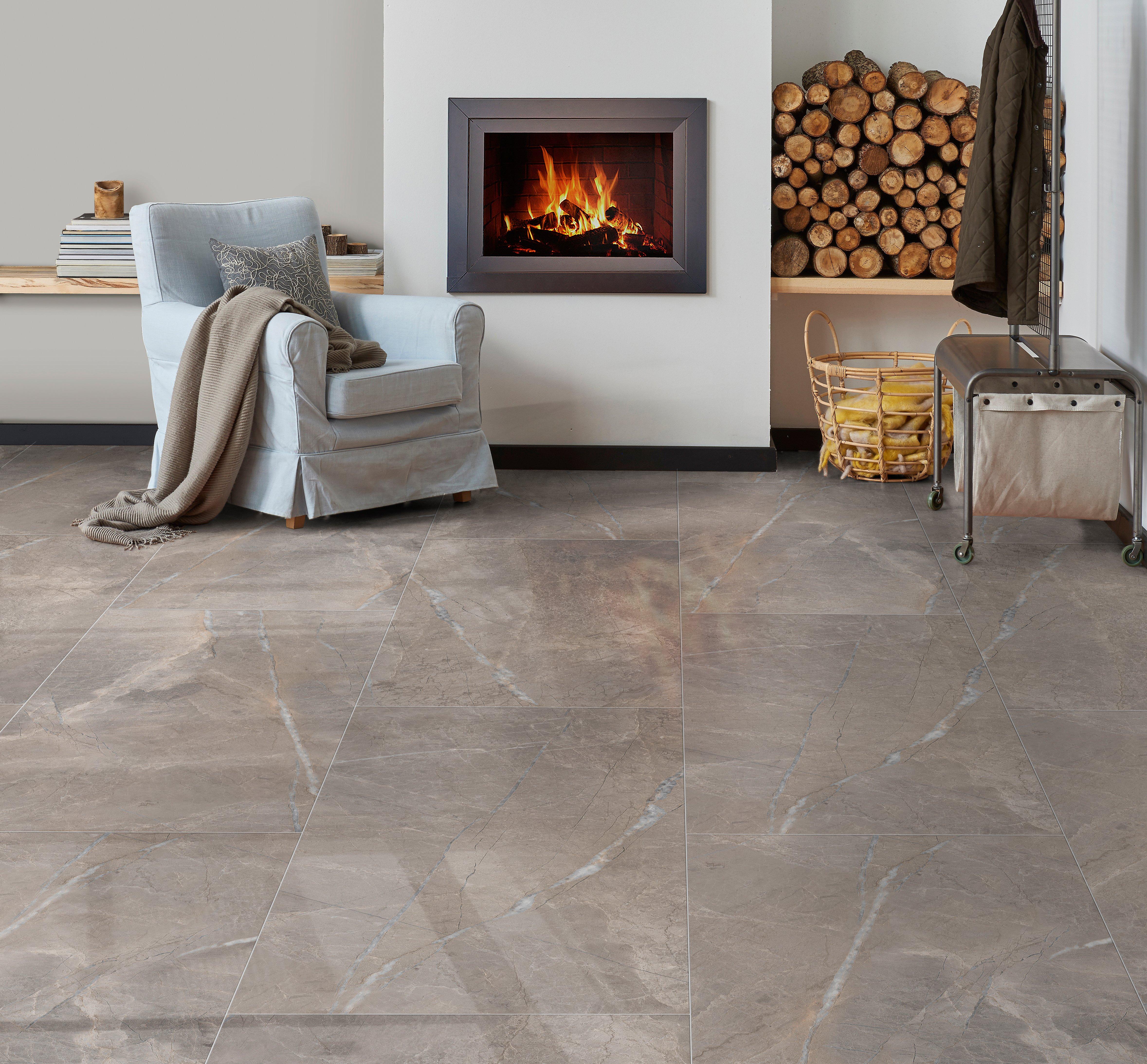 Tavani Gray Polished Porcelain Tile