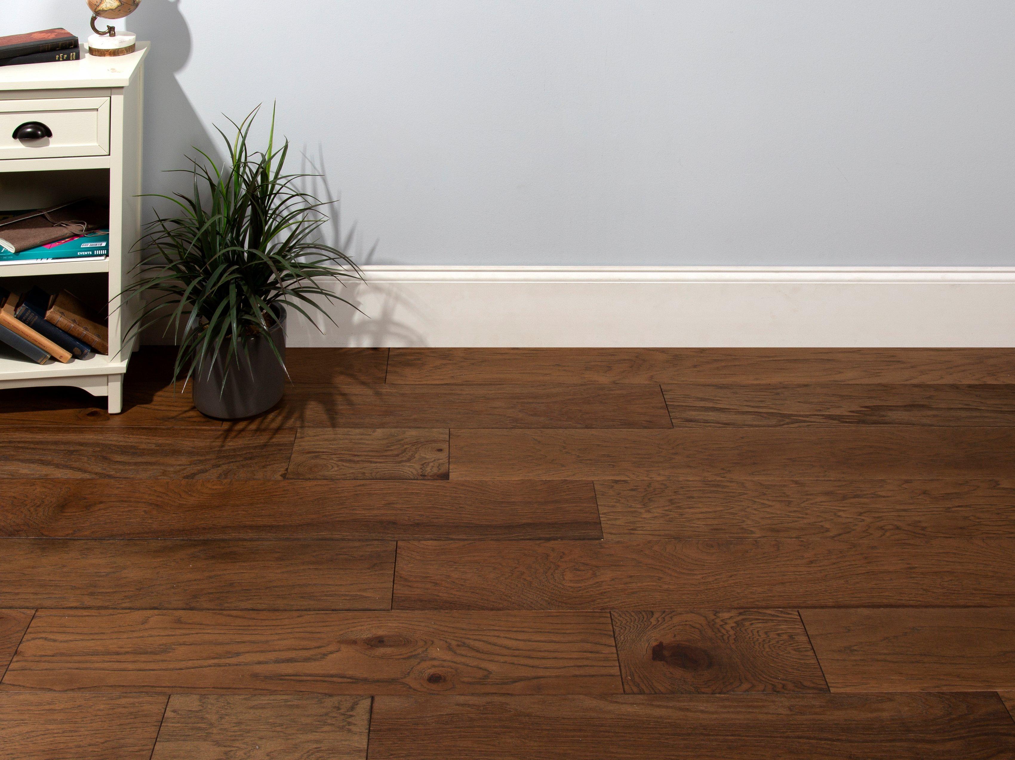 Cantrell Hickory Wire-Brushed Engineered Hardwood