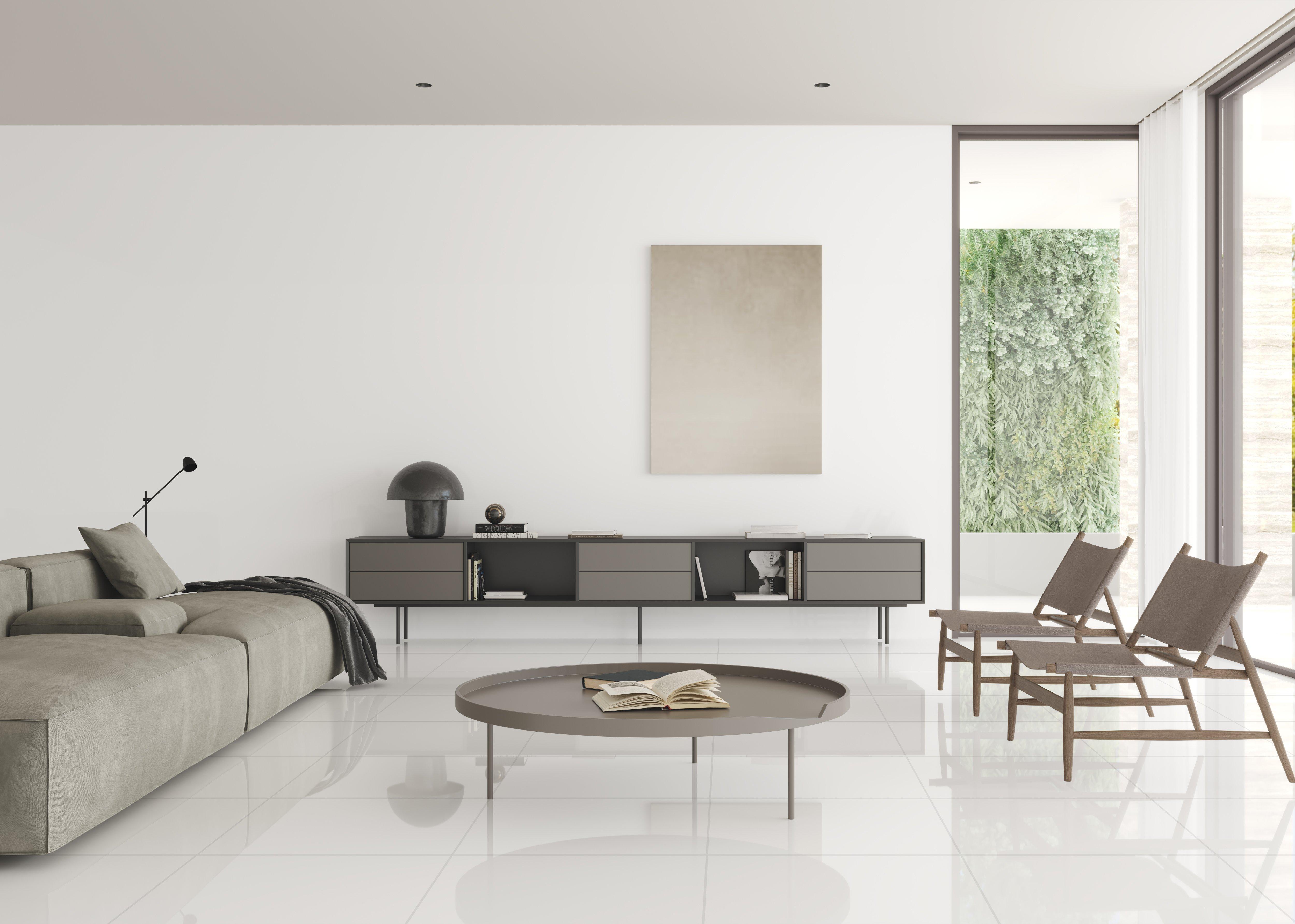 Regency White Polished Porcelain Tile