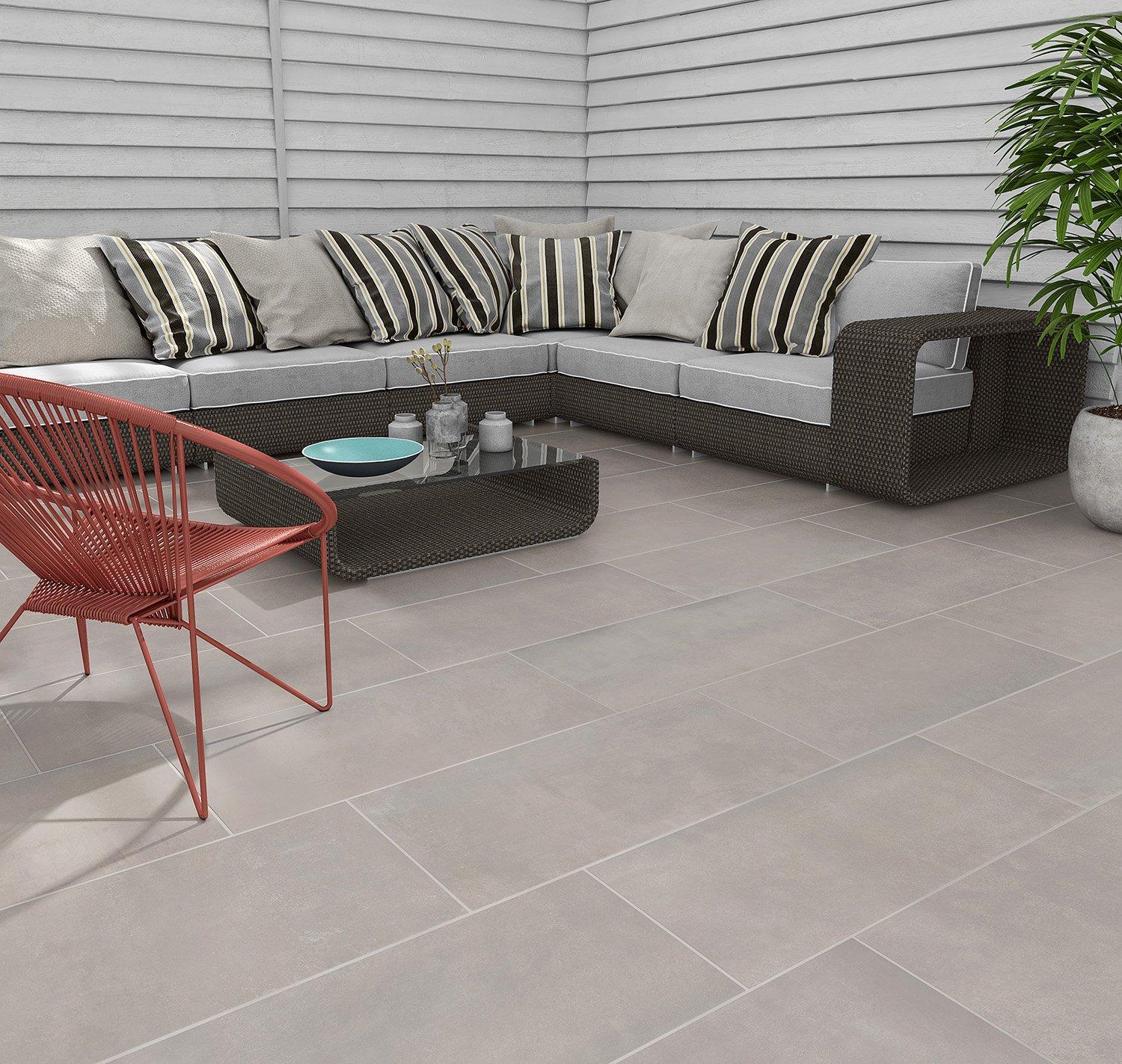 Project Source Dark Grey Tile in the Mats department at