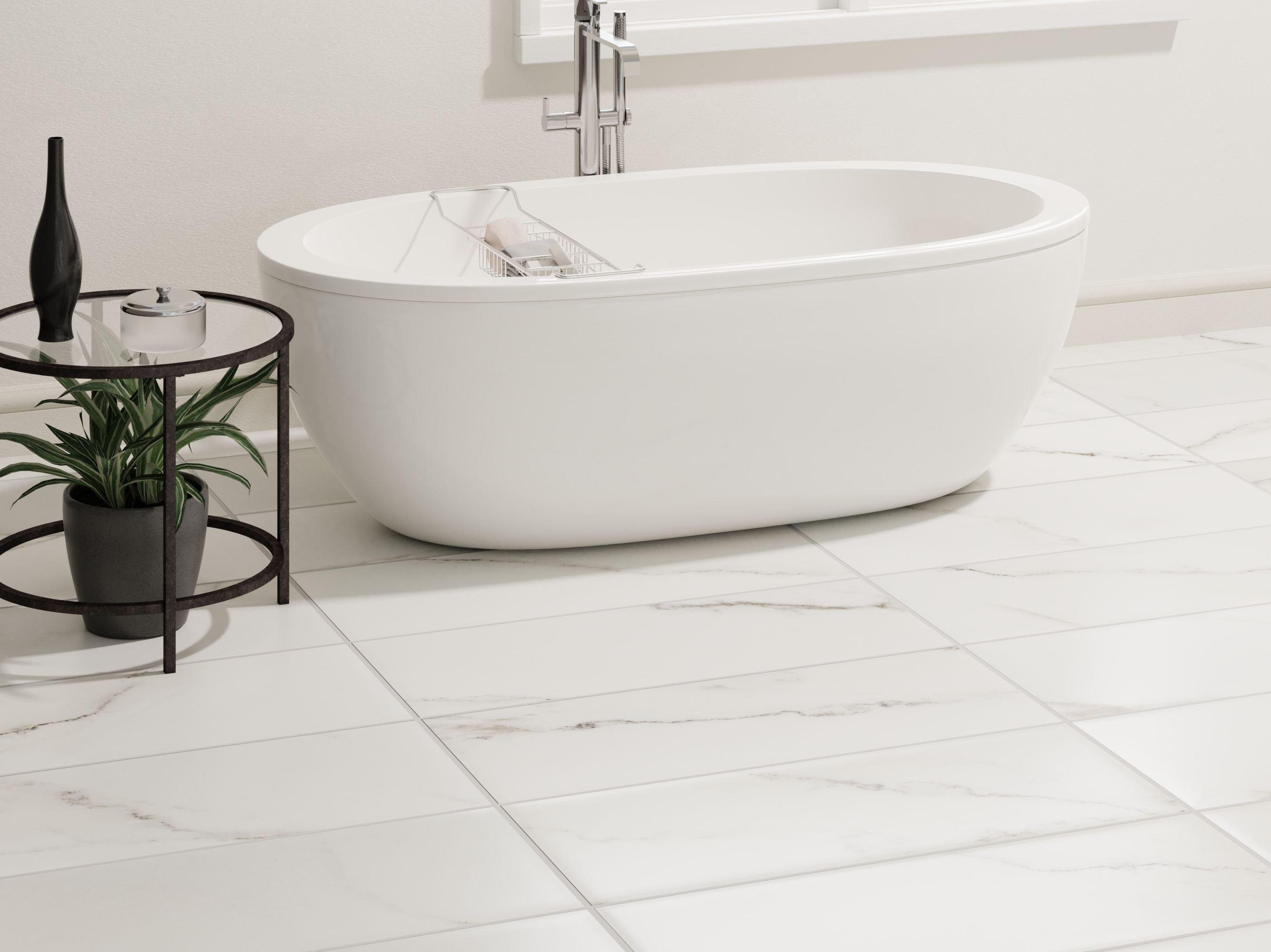 Selah White Matte Ceramic Tile