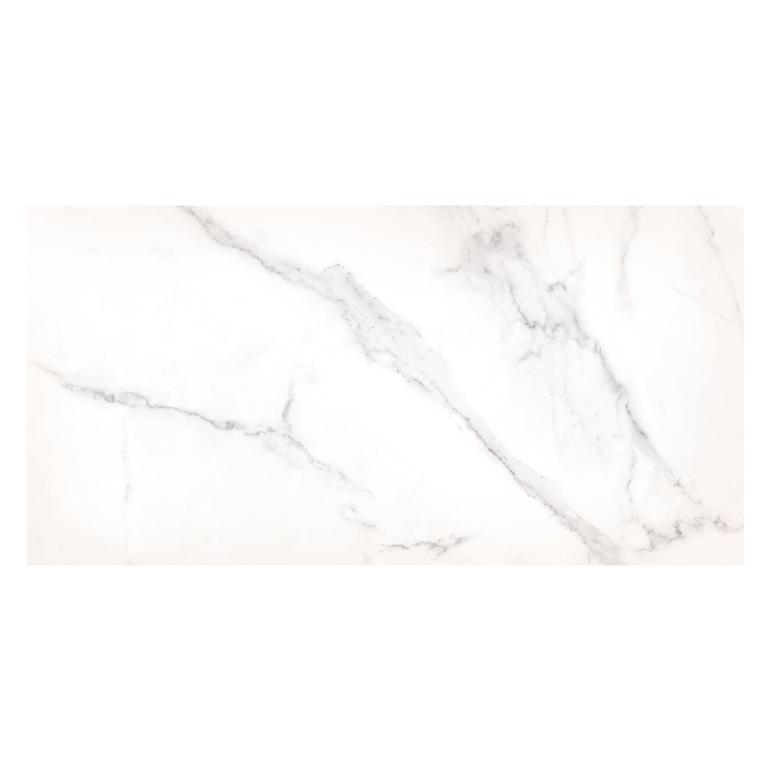 Camerotta White Ceramic Tile - 15 x 30 - 100823988 | Floor ...