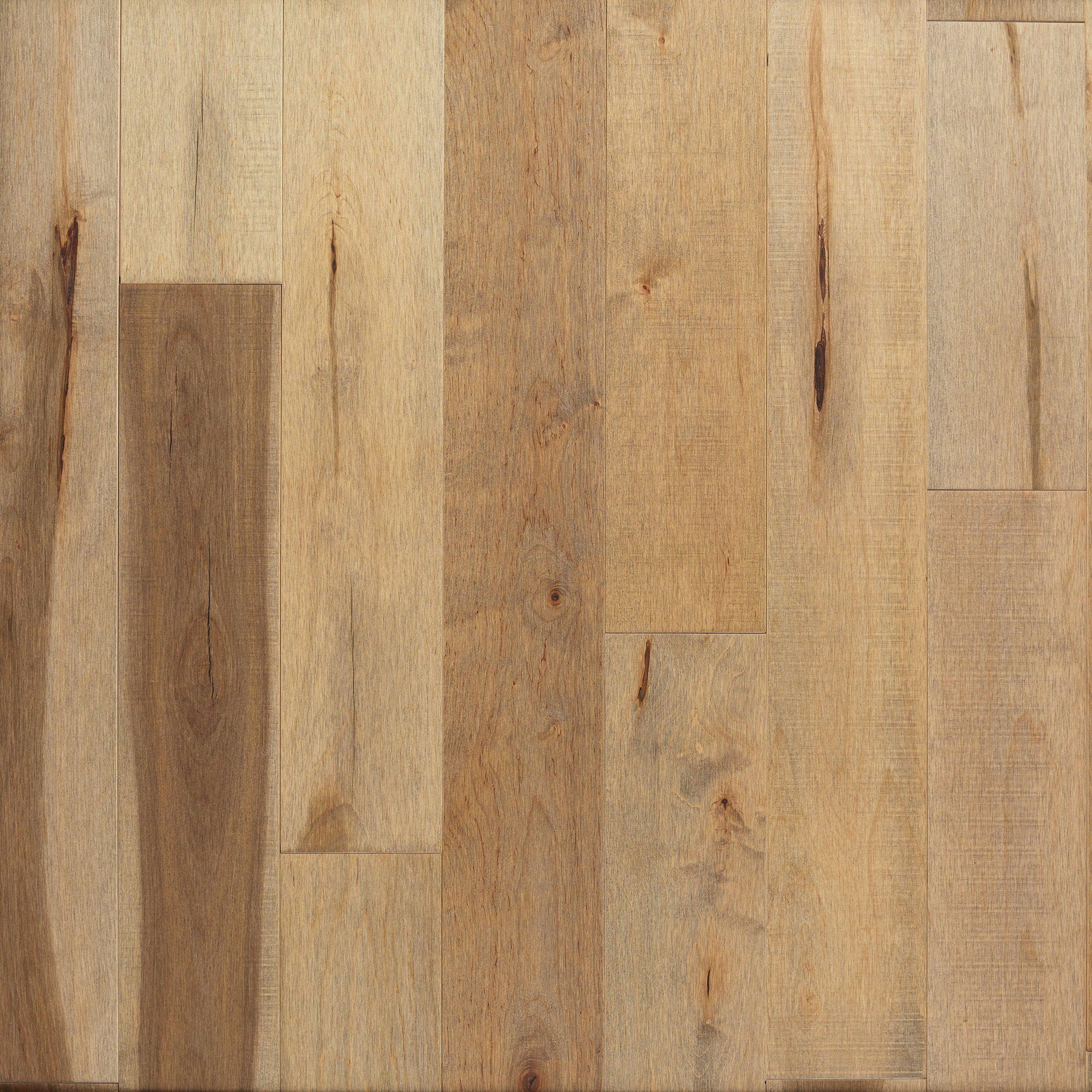 Hazel Maple Distressed Solid Hardwood, Distressed Maple Hardwood Flooring