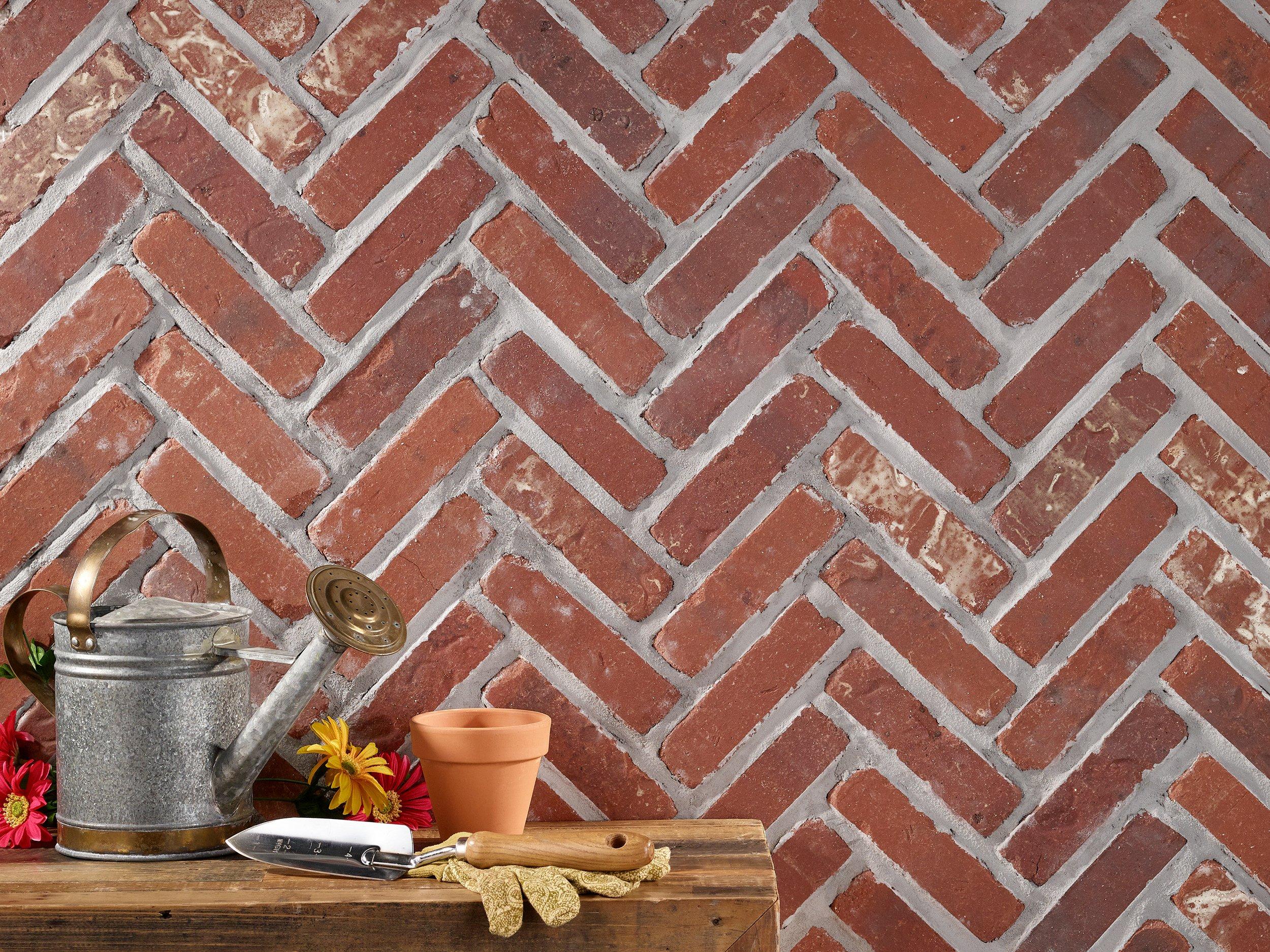 Boston Mill Thin Brick Herringbone Panel Floor And Decor