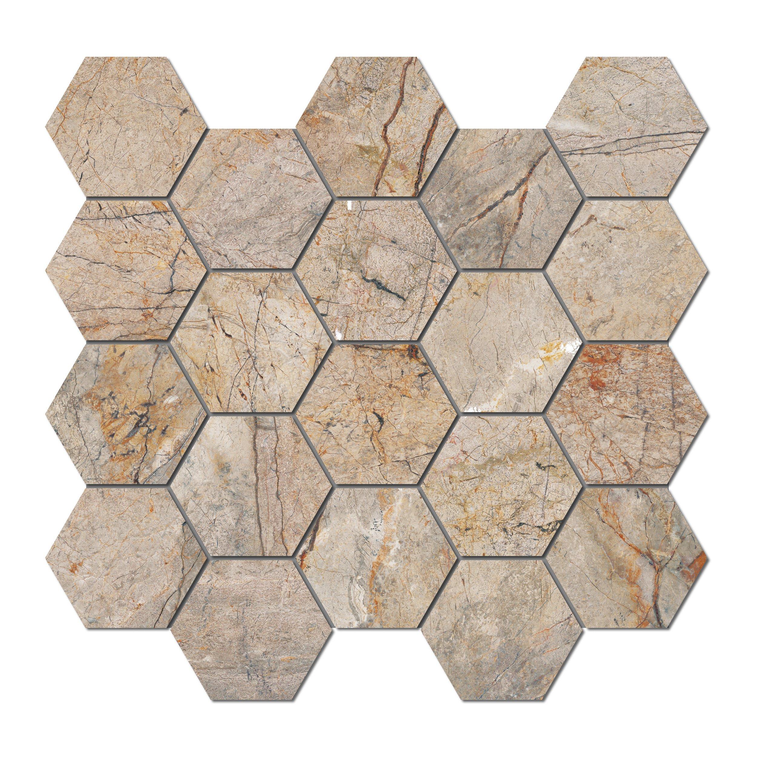 Bellmeade Hexagon Porcelain Mosaic