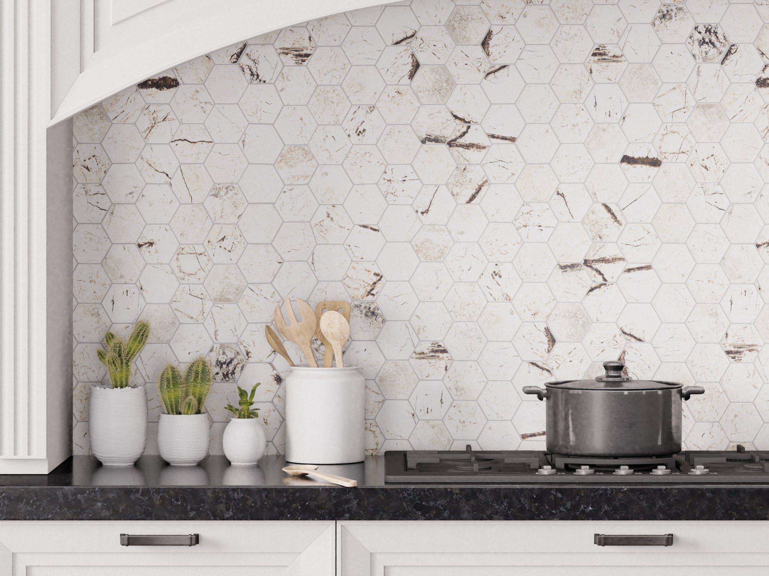 Rialto Grand Hexagon Matte Porcelain Mosaic