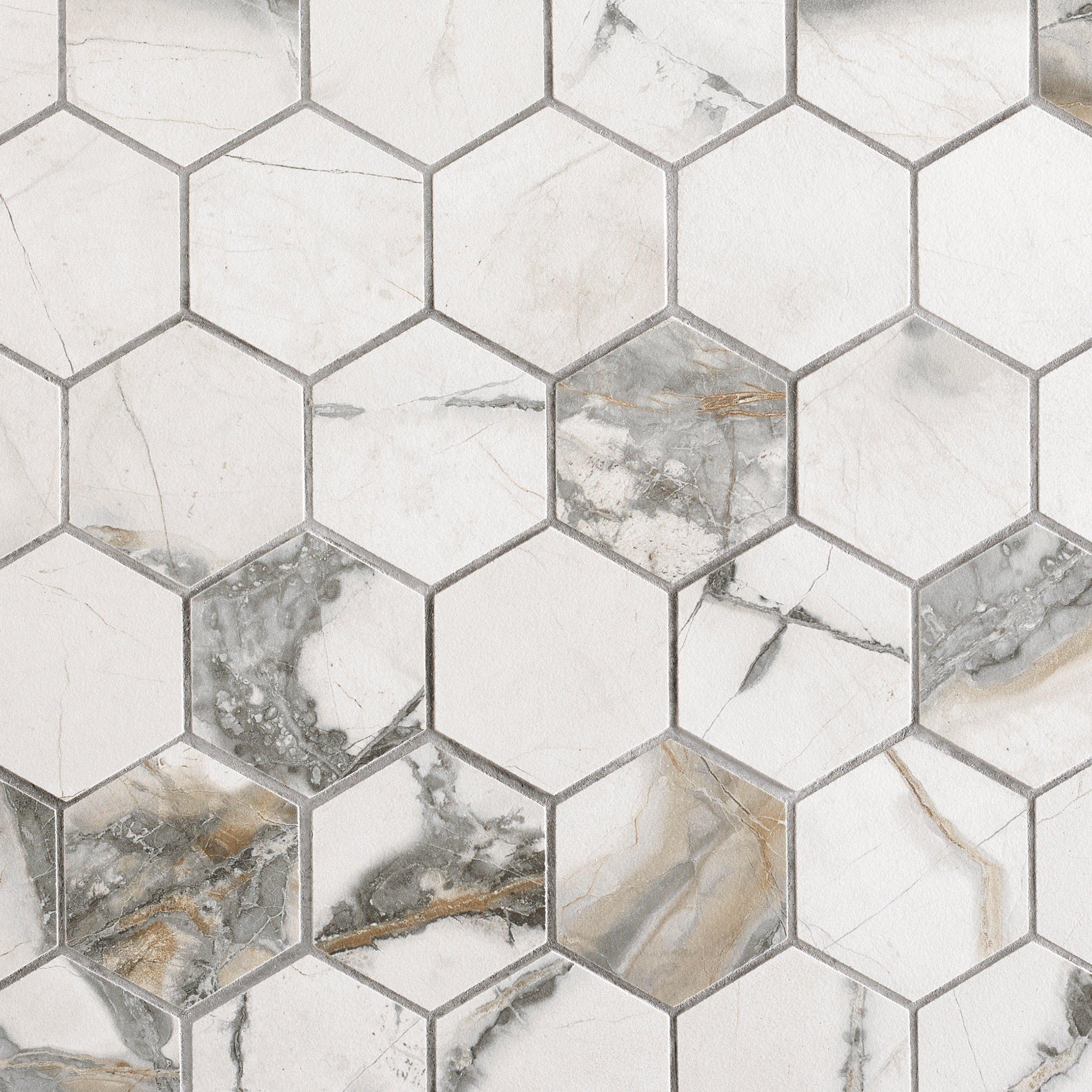 Rialto Grand Hexagon Matte Porcelain Mosaic