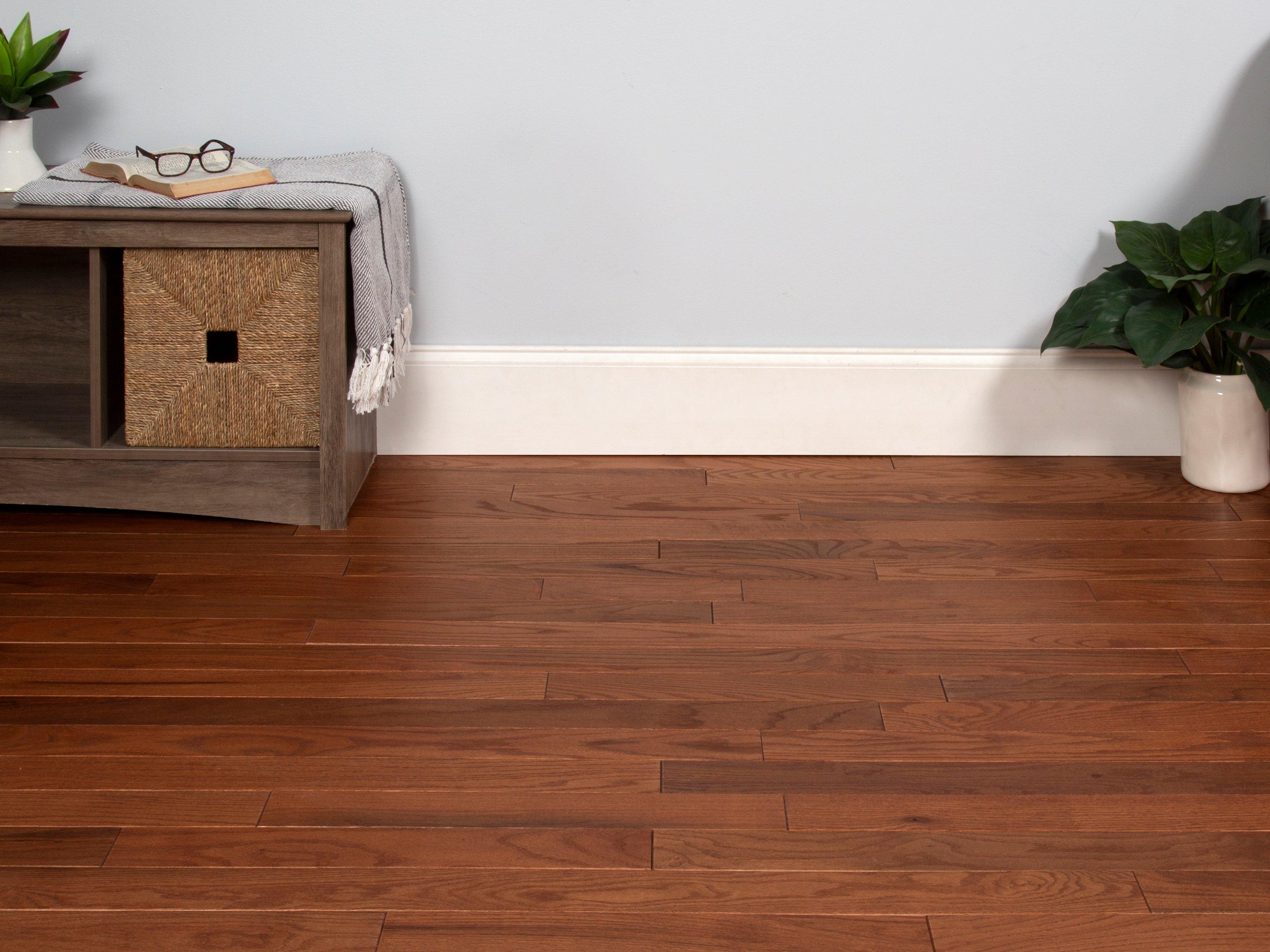 Gunstock Red Oak Smooth Solid Hardwood Floor and Decor