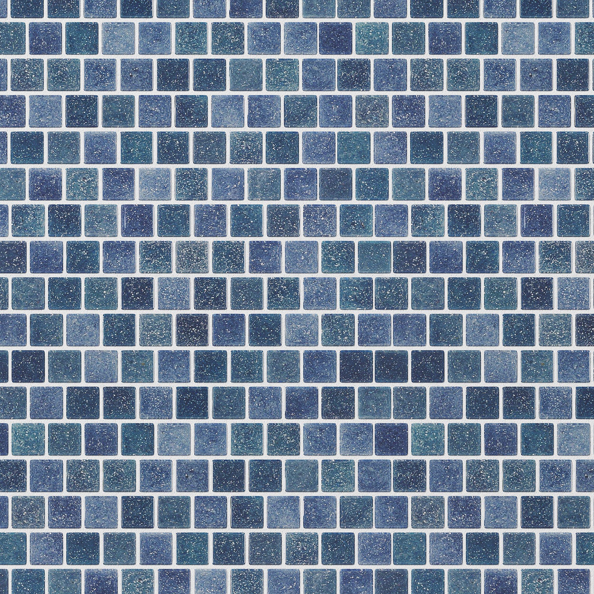 Boca Blue 1 x 1 in. Square Glass Mosaic