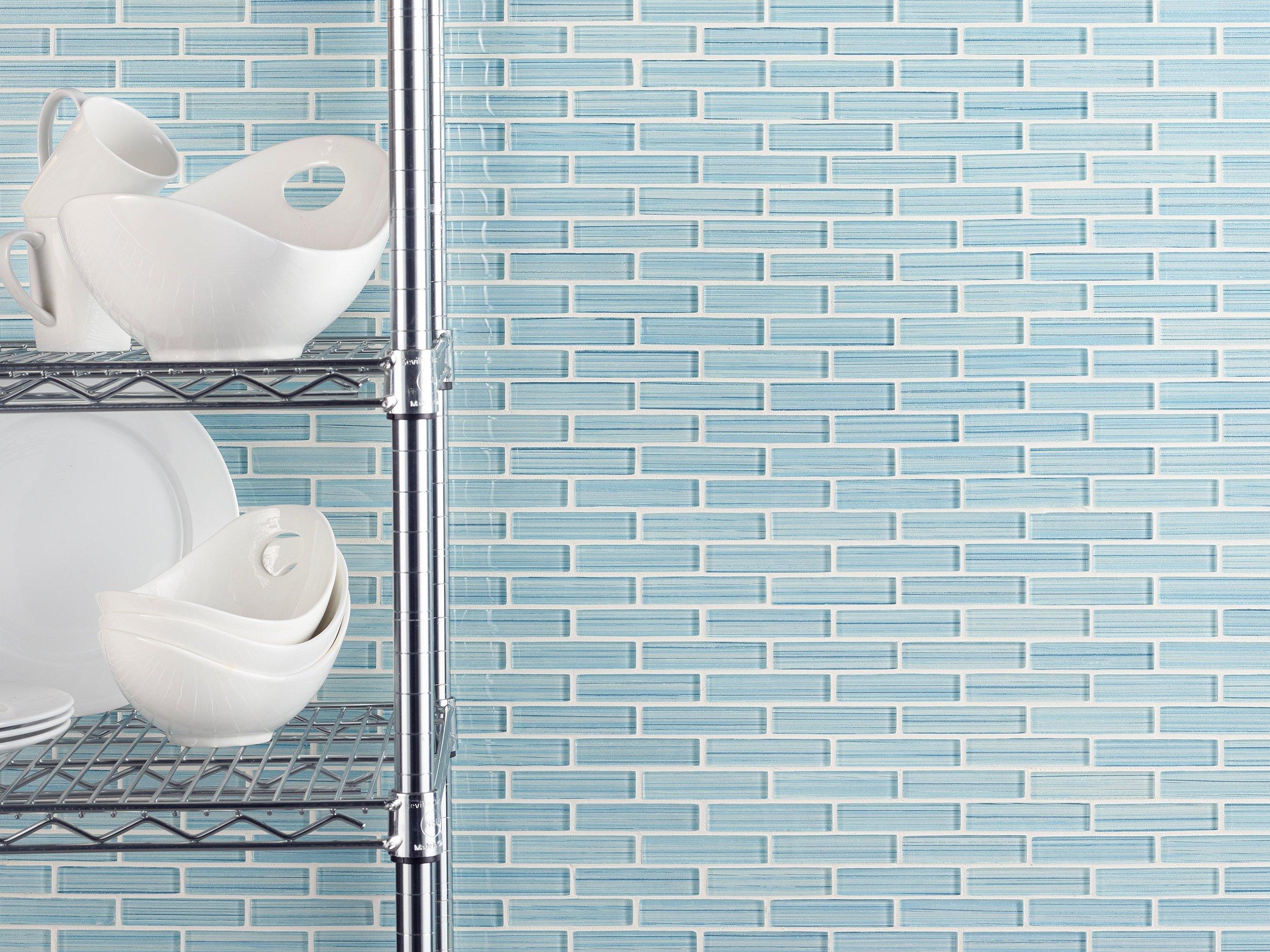 Maya Bay Tide Brick Glass Mosaic